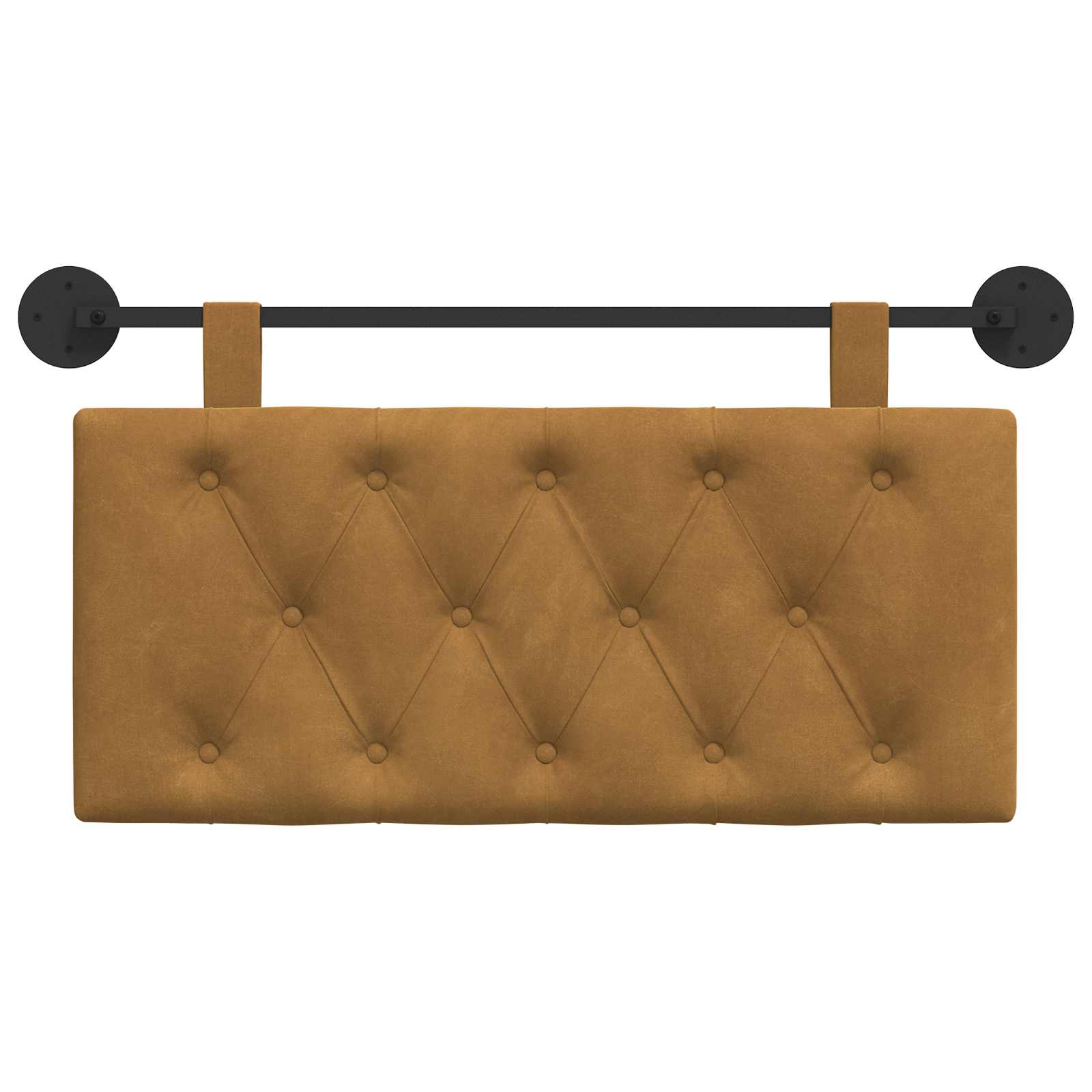 Tête de lit suspendue Marron 90 x 55 x 7 cm Velours - XIOS