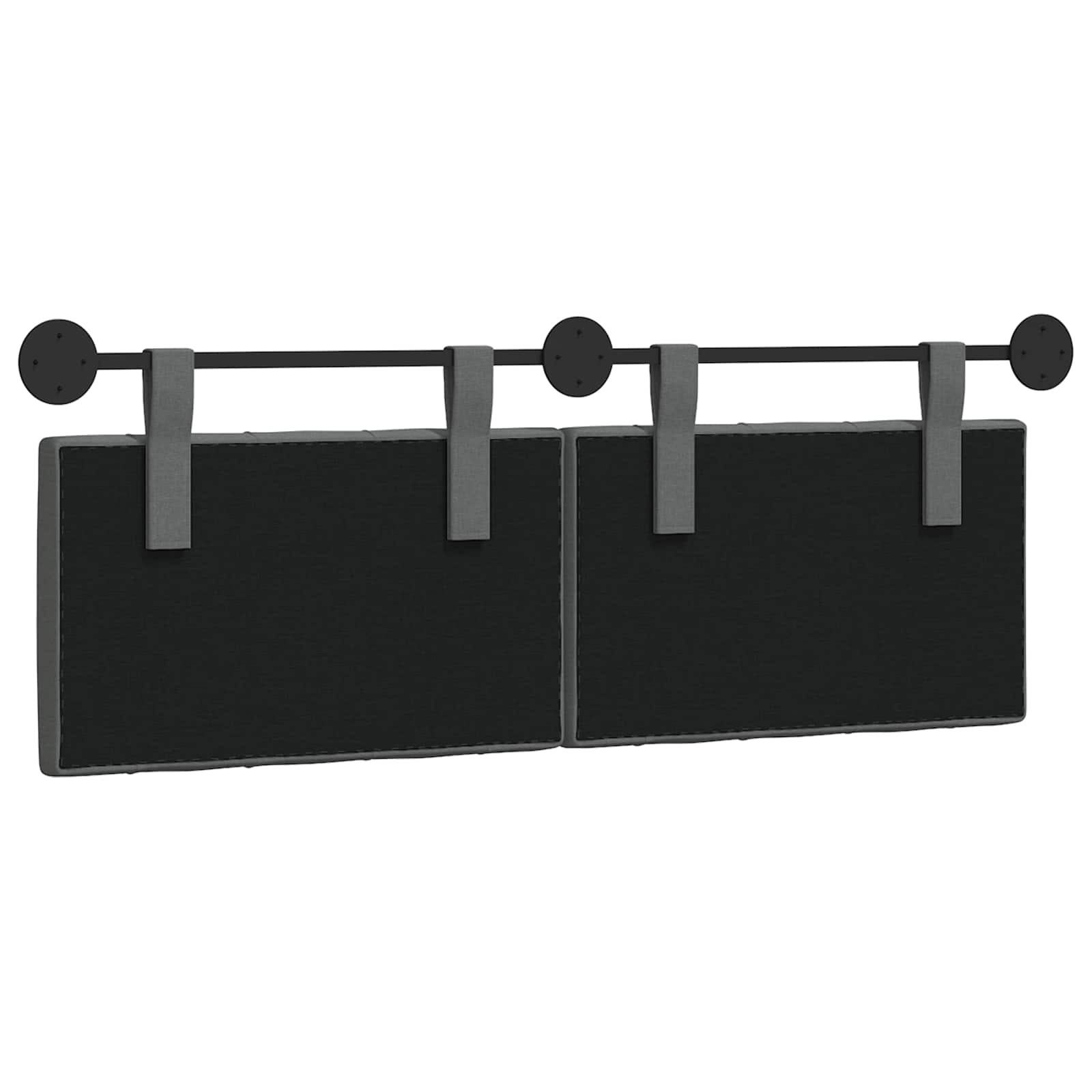 Tête de lit suspendue Gris foncé Tissu - XIOS