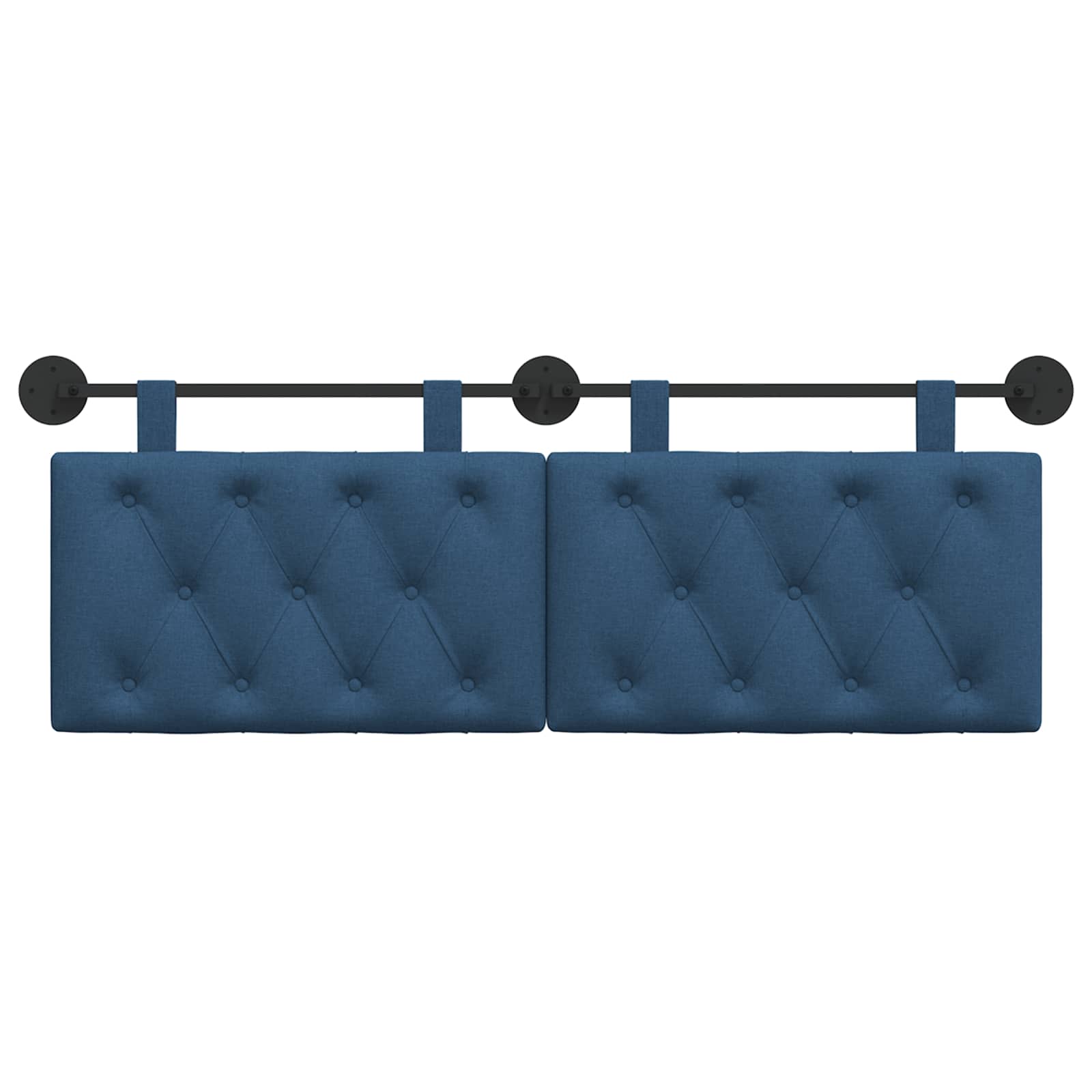 Tête de lit suspendue Bleu Tissu - XIOS