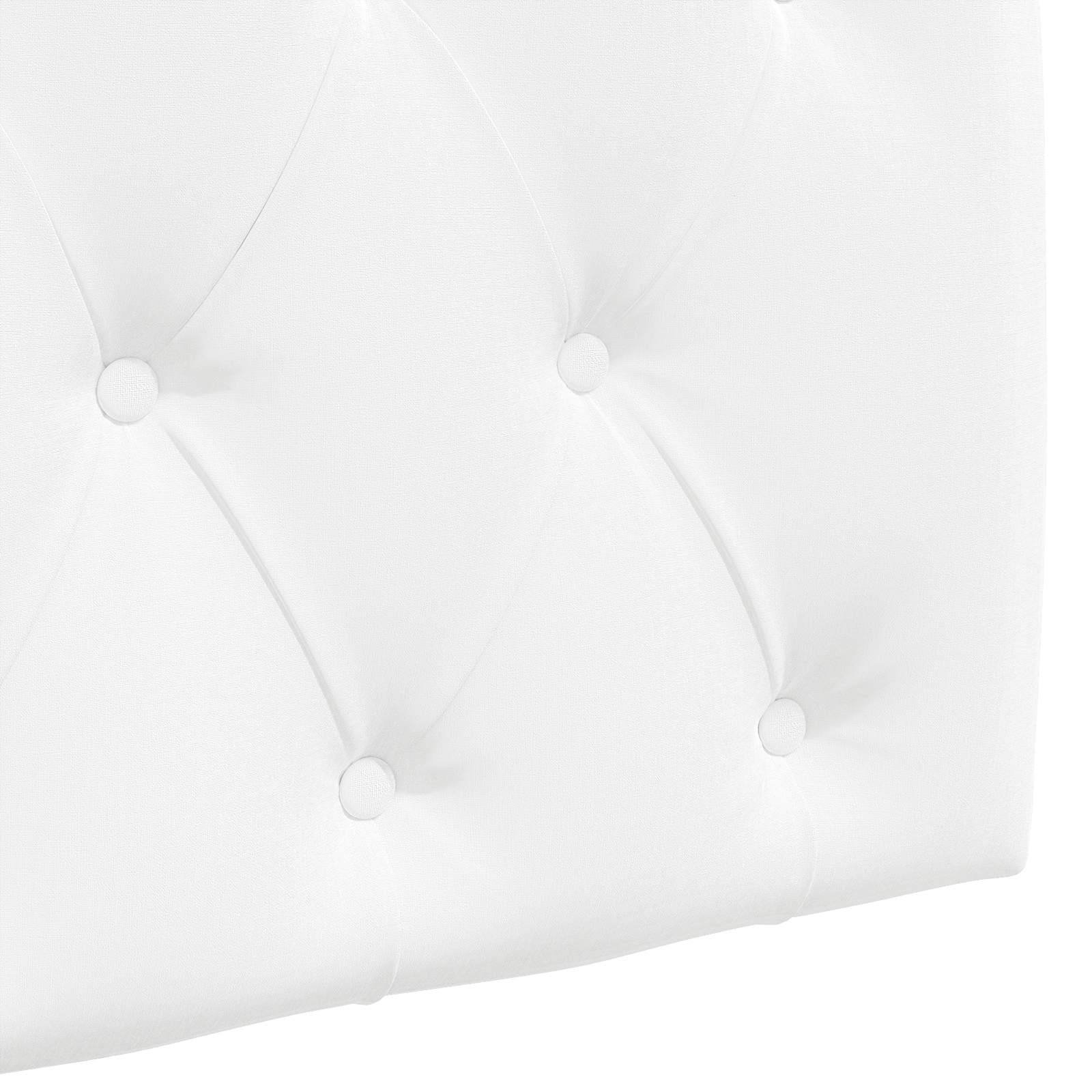 Tête de lit suspendue Montage mural Blanc 150 x 55 x 7 cm tissu - XIOS