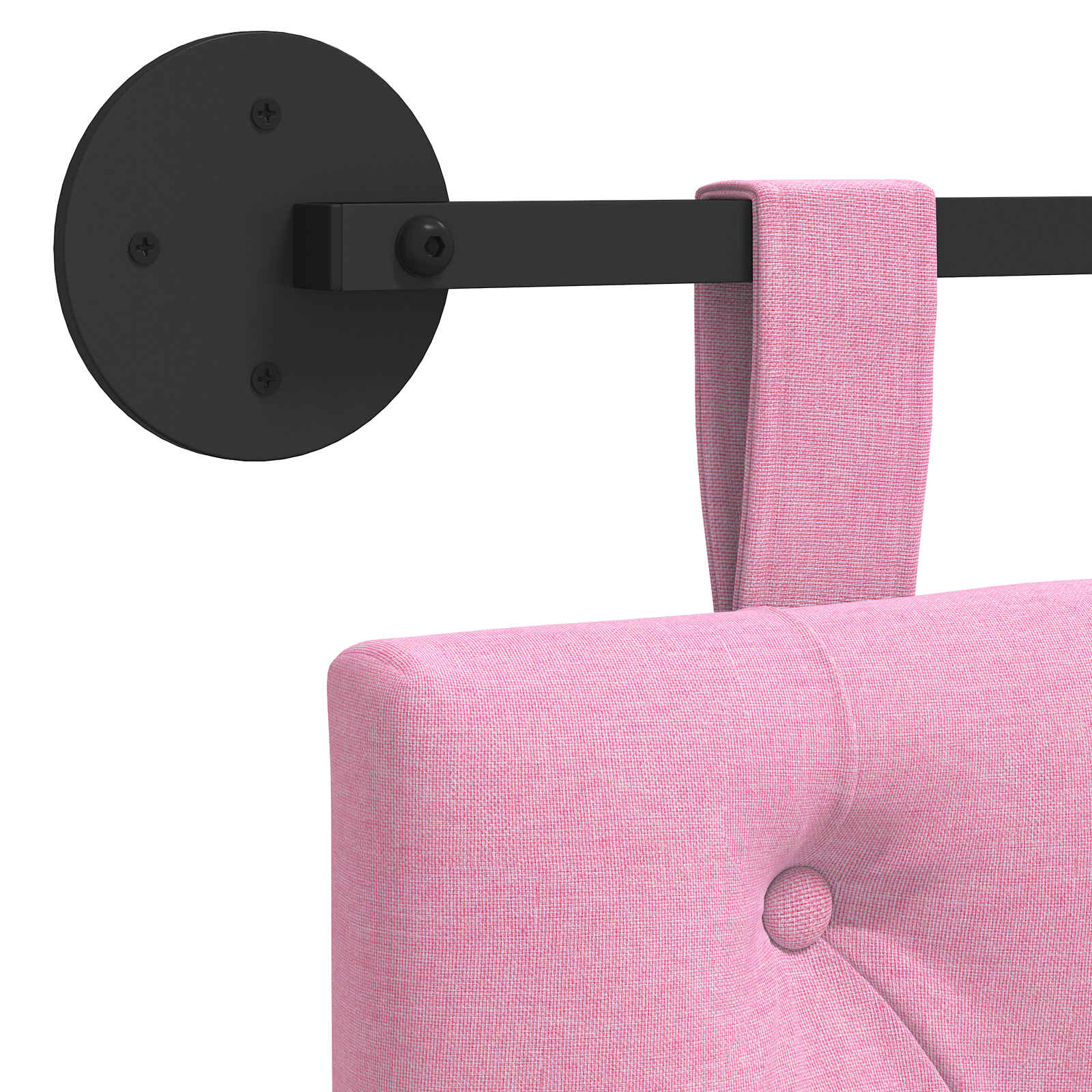 Tête de lit suspendue Rose Tissu - XIOS