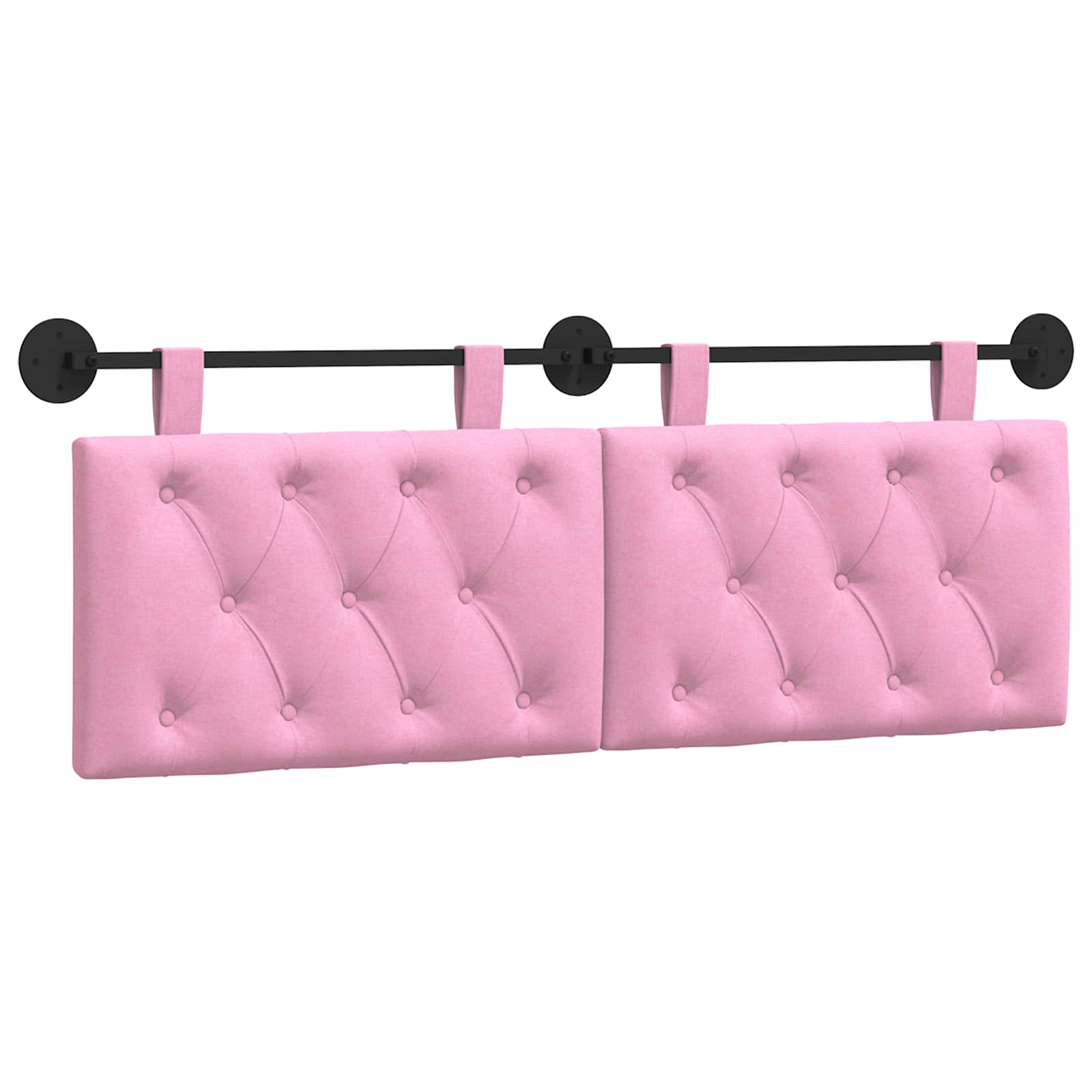 Tête de lit suspendue Rose Tissu - XIOS