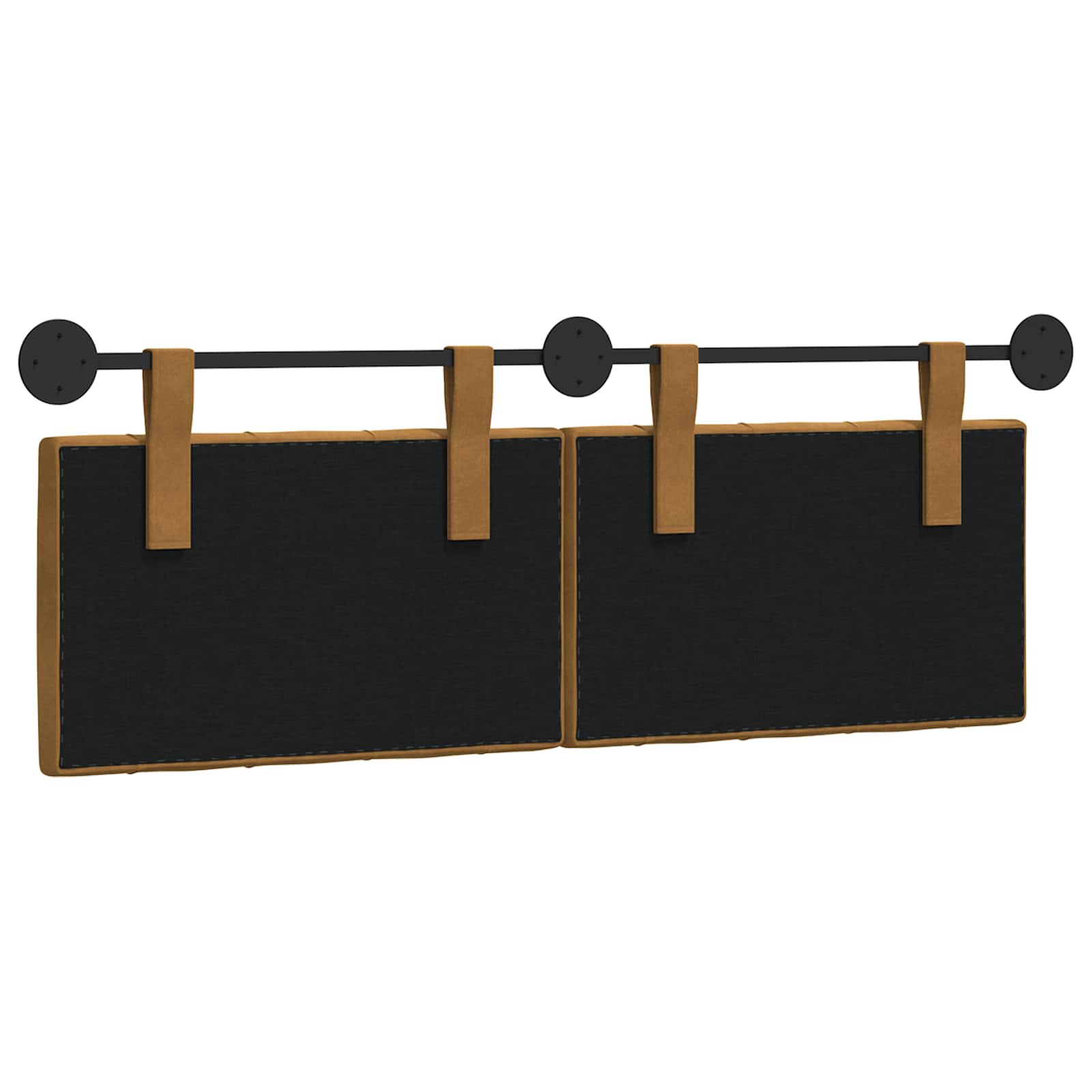 Tête de lit suspendue Avec lumière LED Marron Velours - XIOS
