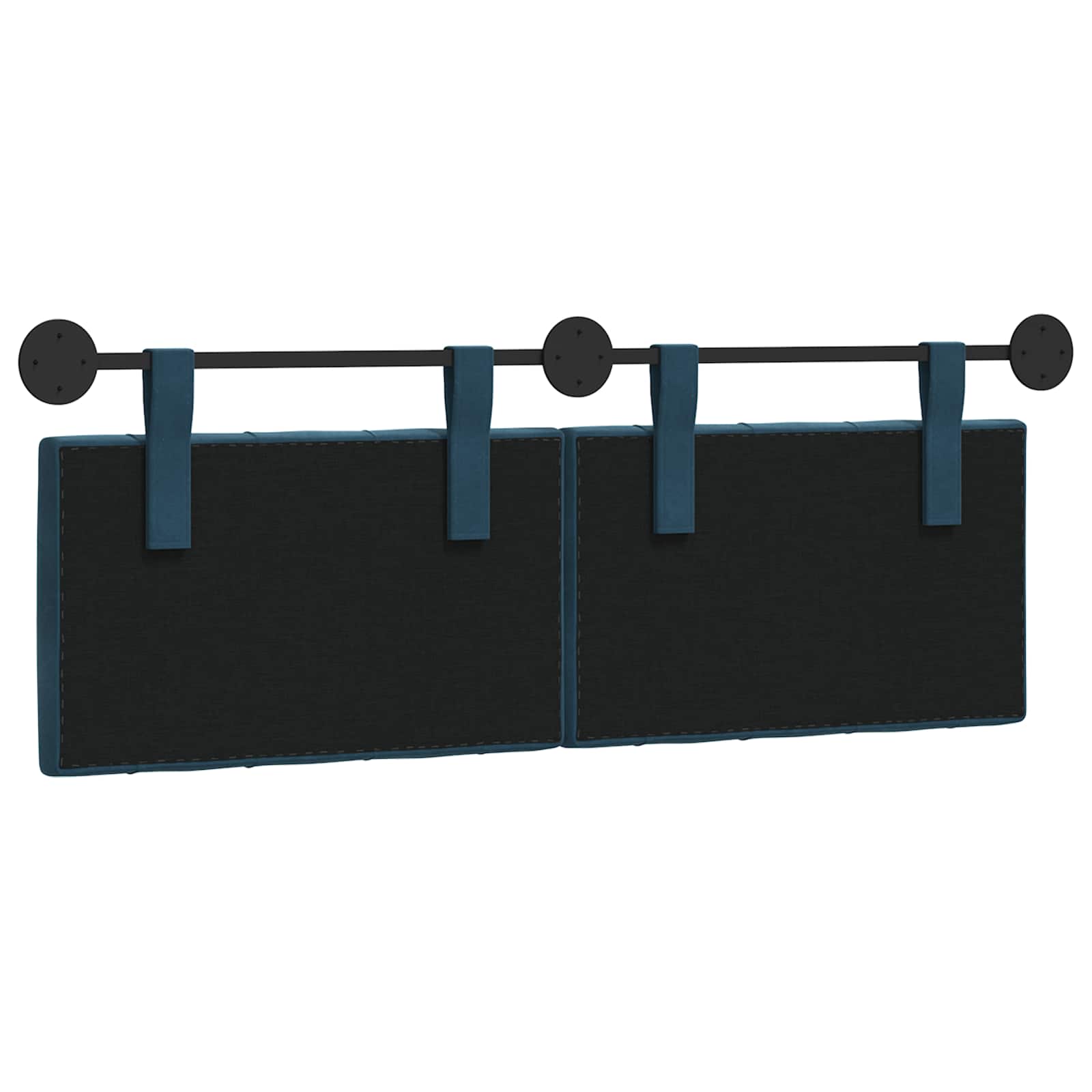 Tête de lit suspendue Avec lumière LED Bleu Velours - XIOS