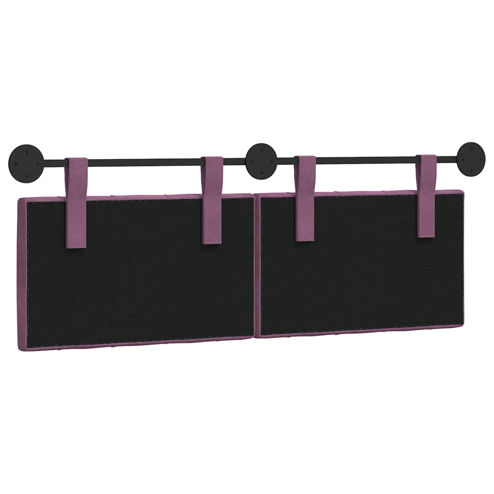 Tête de lit suspendue Avec lumière LED Pourpre Velours - XIOS