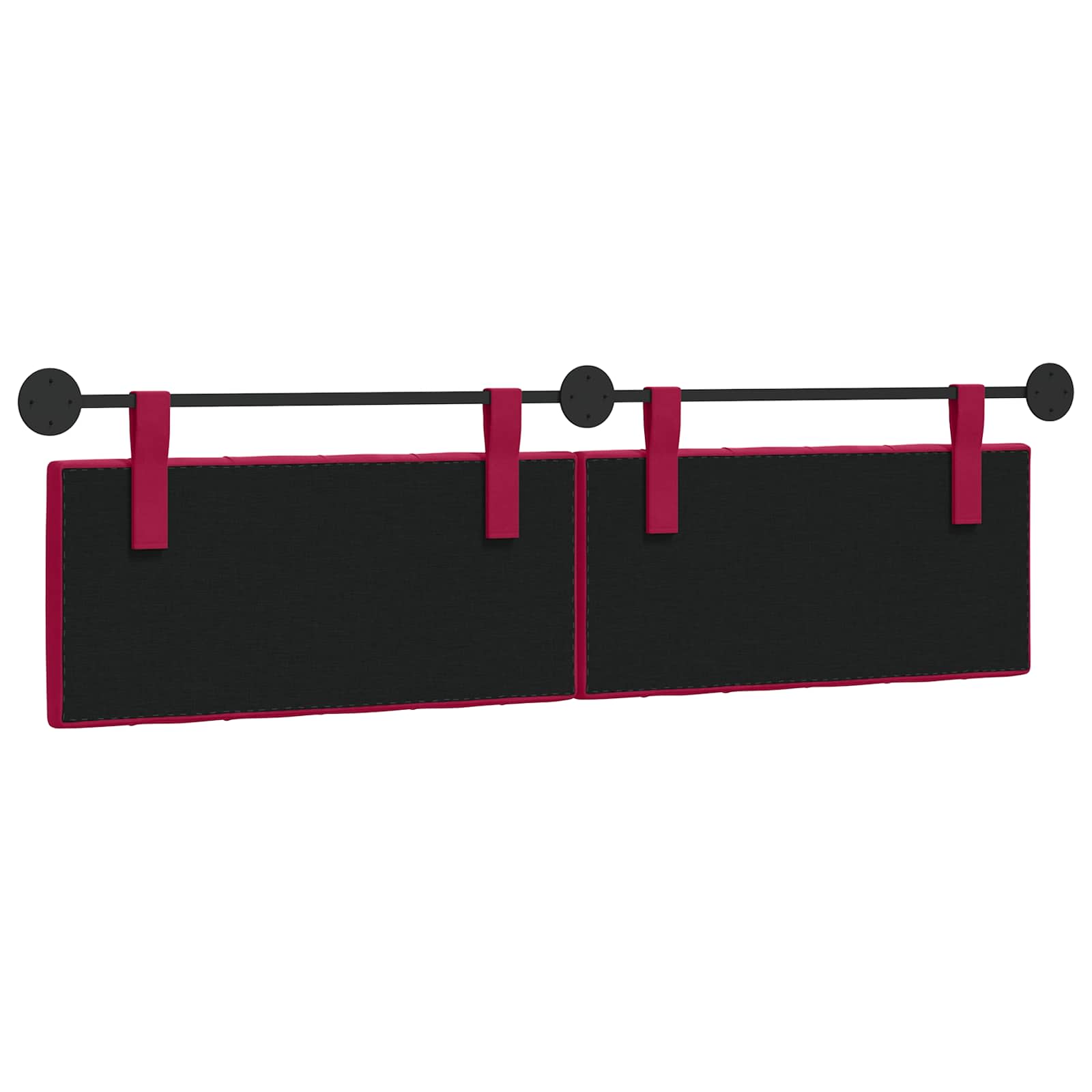 Tête de lit suspendue Avec lumière LED Bordeaux Velours - XIOS