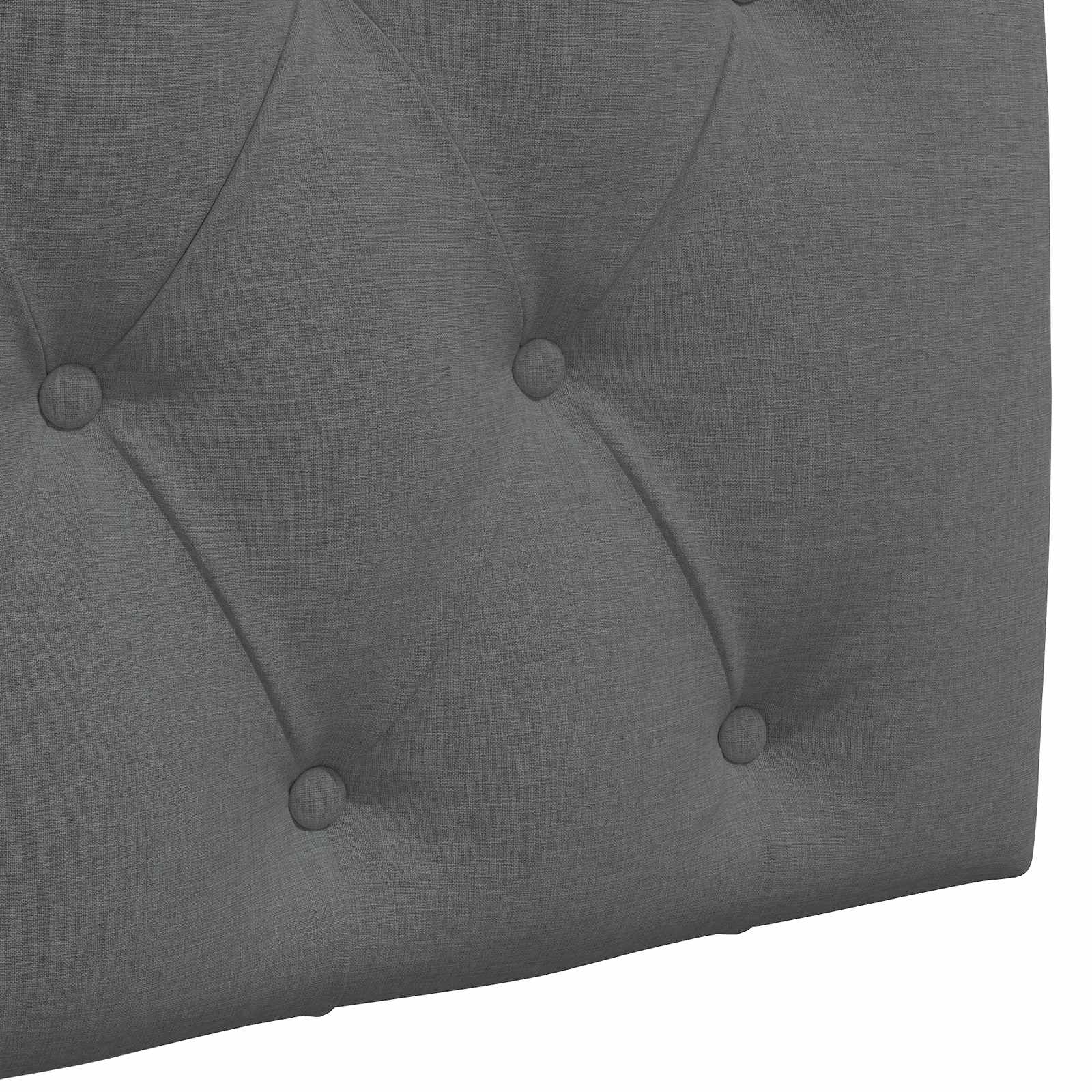 Tête de lit suspendue Gris foncé 190 x 55 x 7 cm tissu - XIOS
