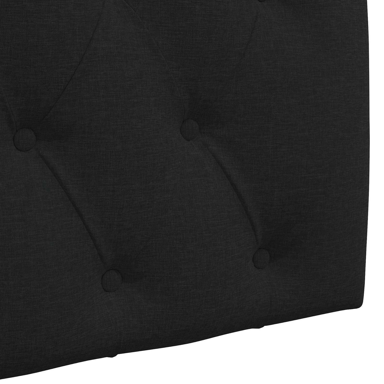 Tête de lit suspendue Noir Tissu - XIOS