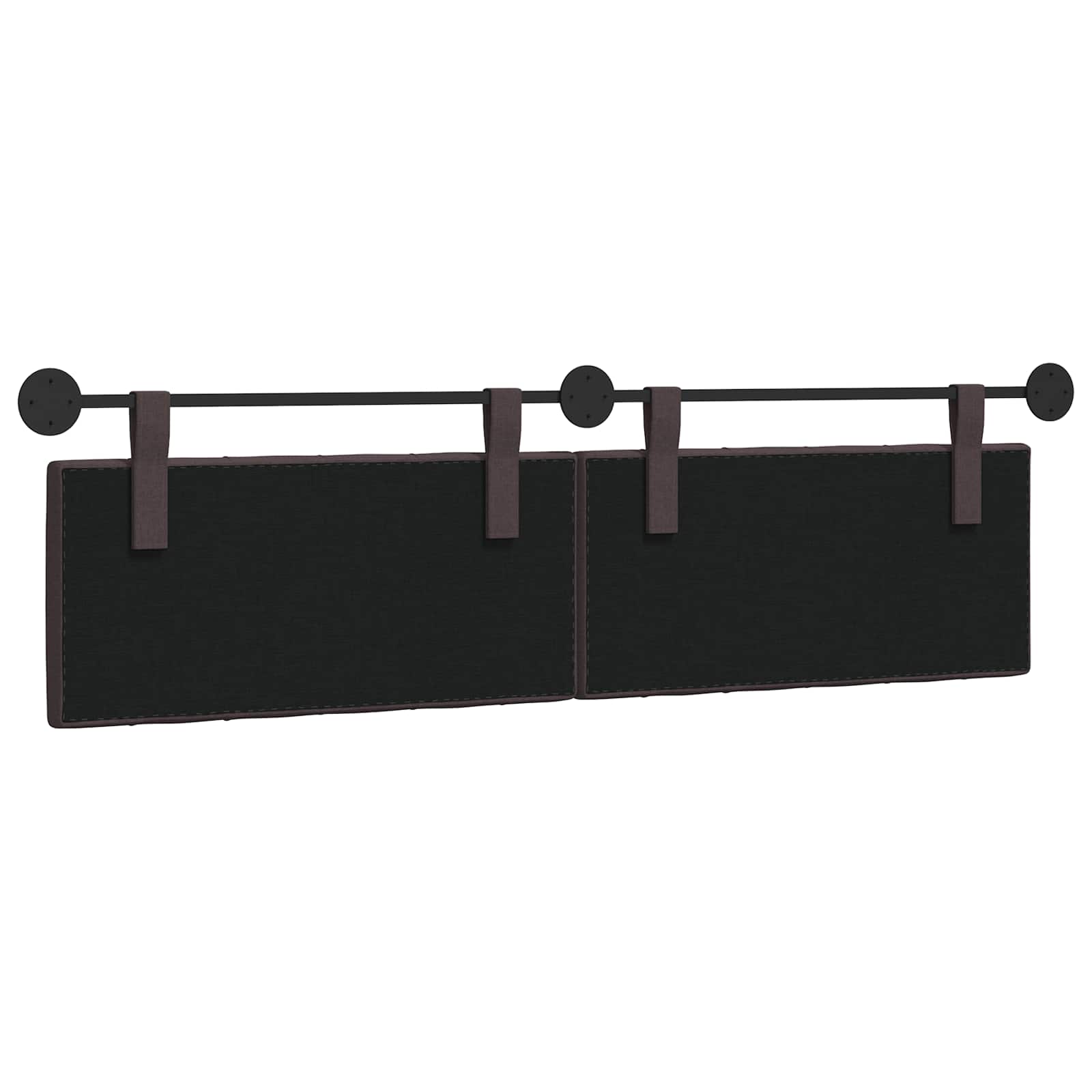 Tête de lit suspendue Marron foncé 190 x 55 x 7 cm tissu - XIOS