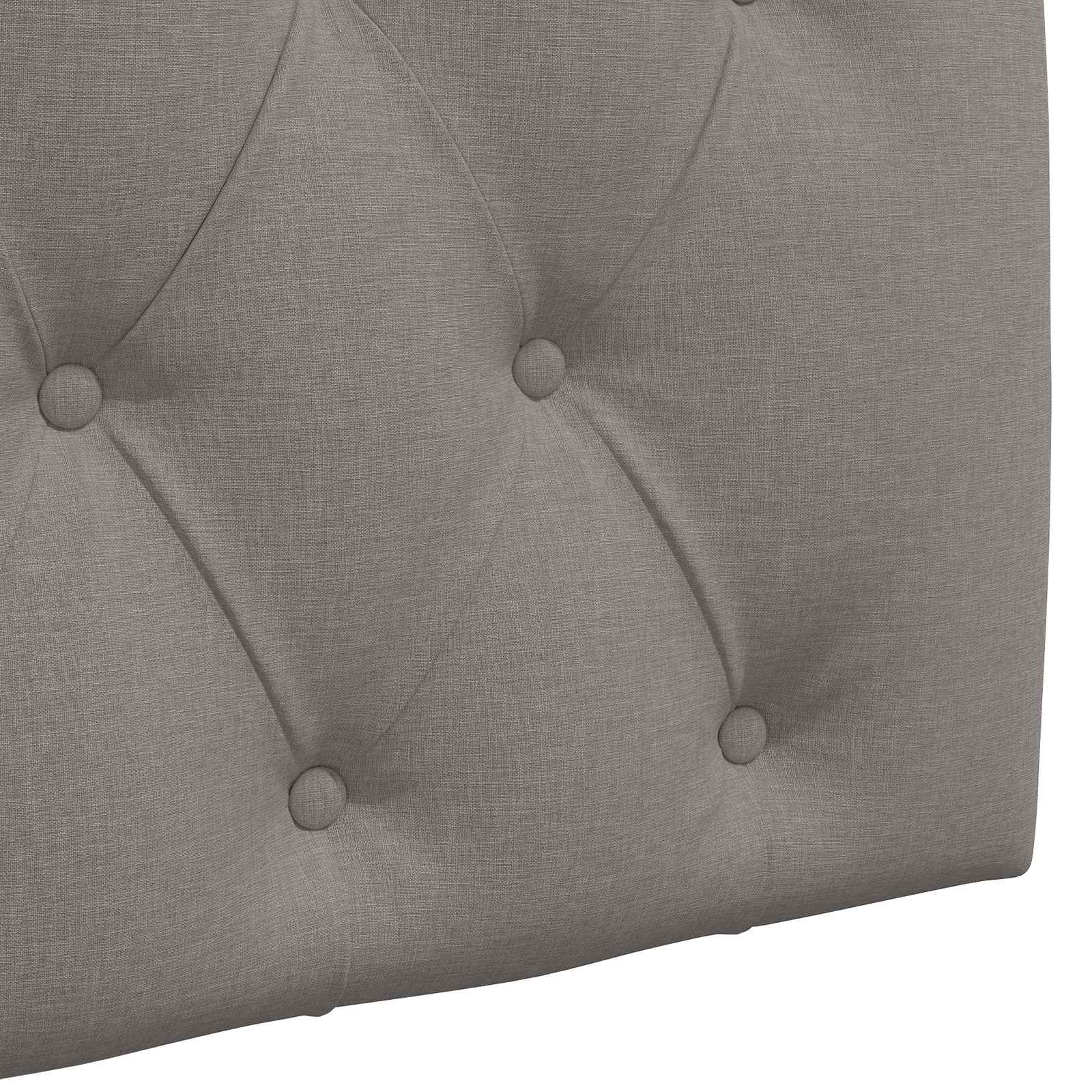 Tête de lit suspendue Taupe Tissu - XIOS