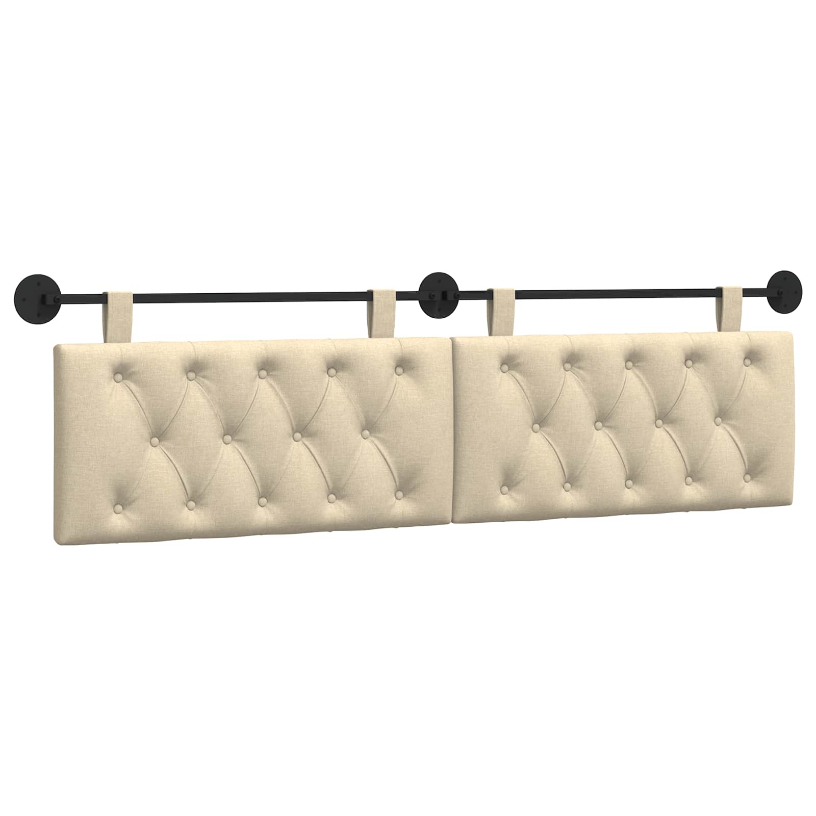 Tête de lit suspendue Crème Tissu - XIOS