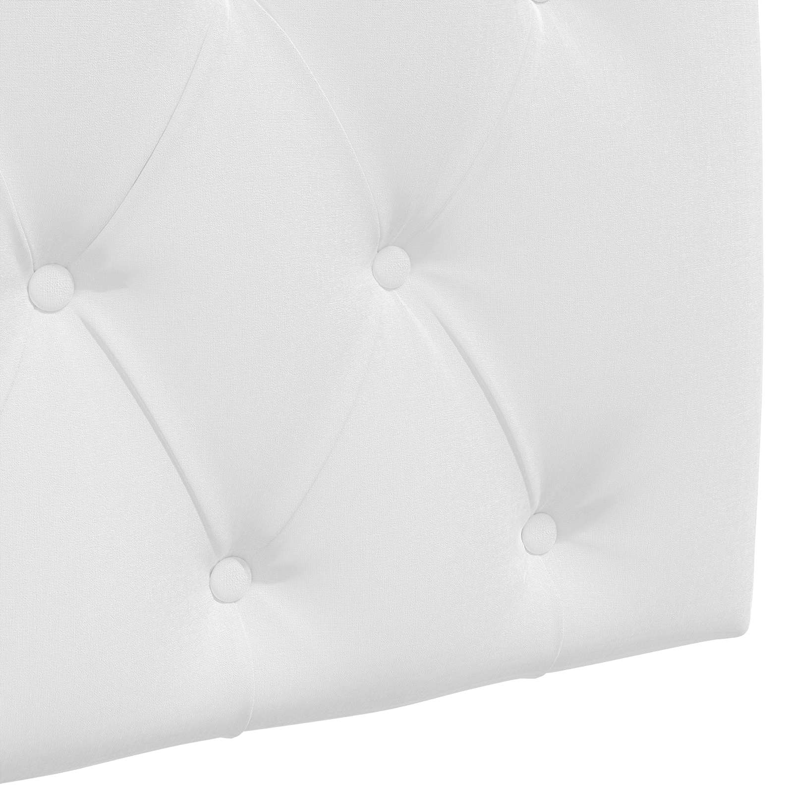 Tête de lit suspendue Montage mural Blanc 190 x 55 x 7 cm tissu - XIOS