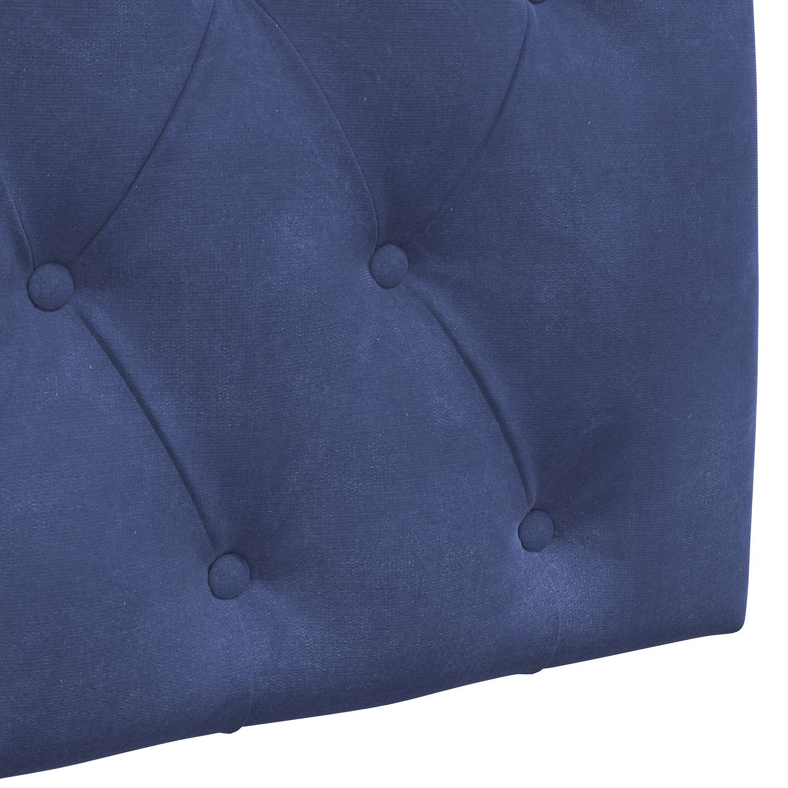 Tête de lit suspendue Bleu police Velours - XIOS