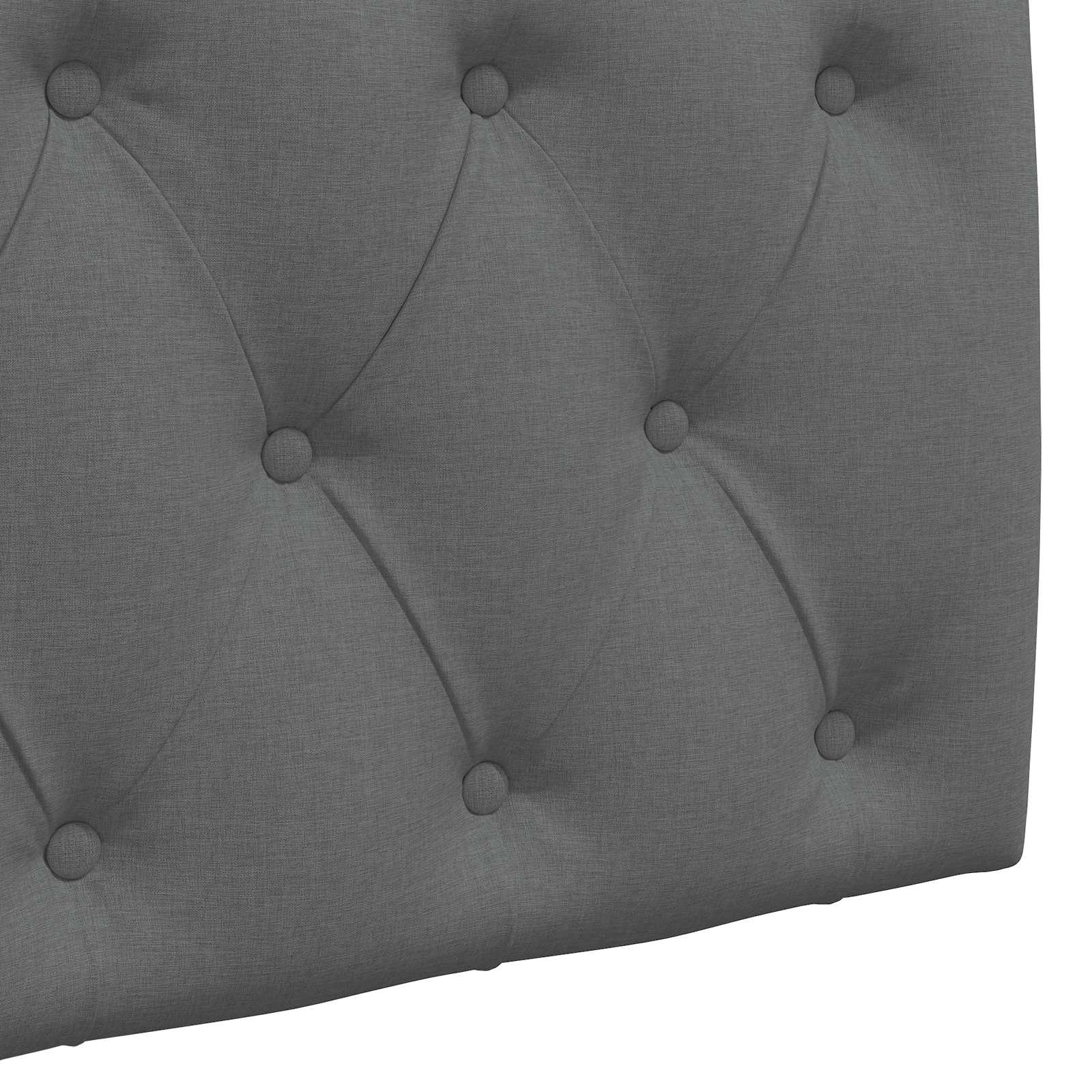 Tête de lit suspendue Gris foncé 210 x 55 x 7 cm tissu - XIOS