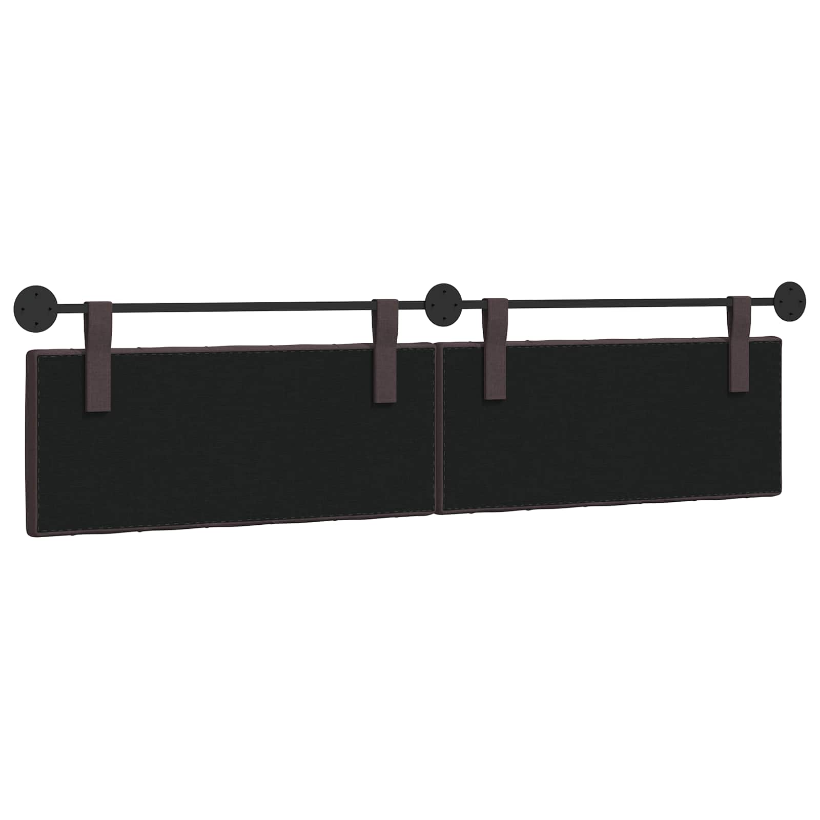 Tête de lit suspendue Marron foncé 210 x 55 x 7 cm tissu - XIOS