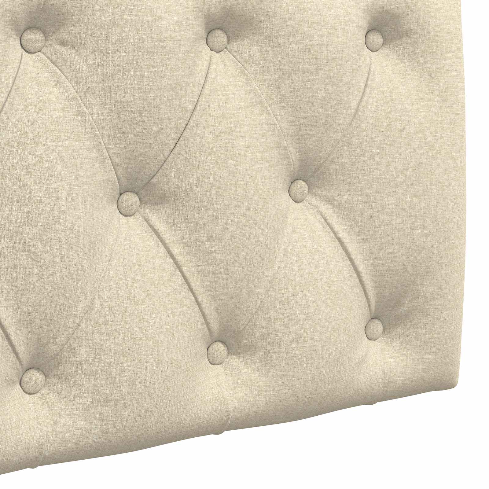 Tête de lit suspendue Montage mural Crème 210 x 55 x 7 cm tissu - XIOS