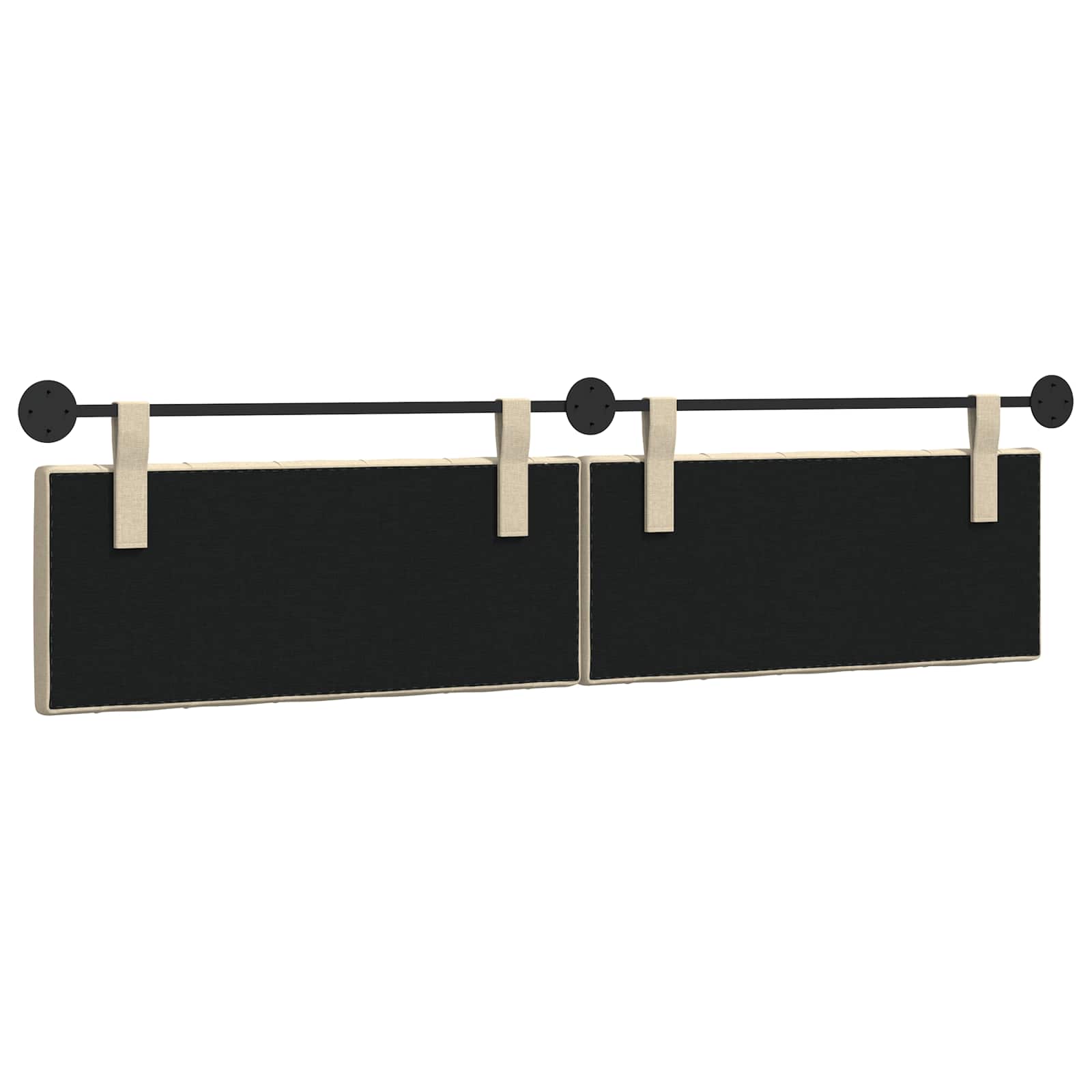 Tête de lit suspendue Montage mural Crème 210 x 55 x 7 cm tissu - XIOS