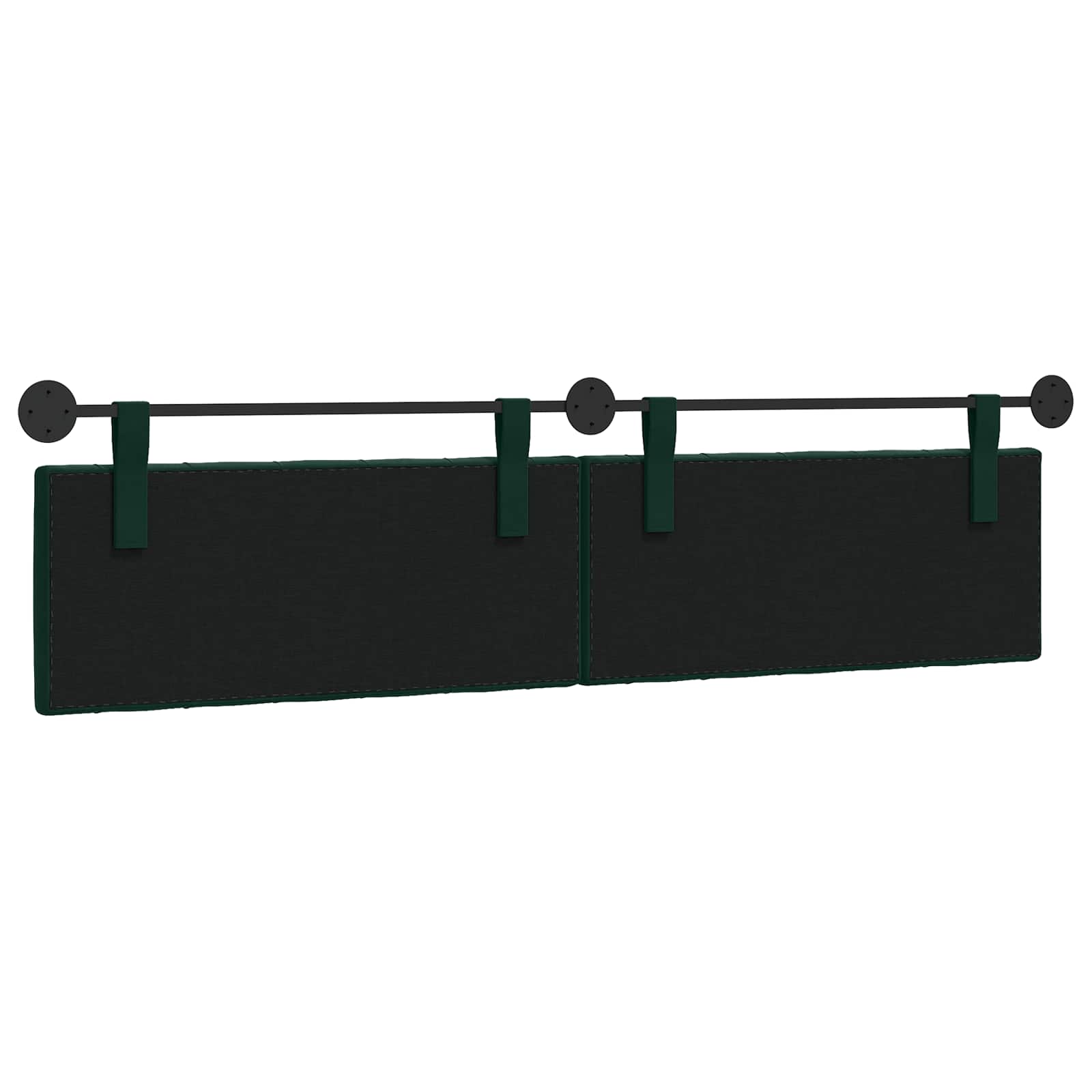 Tête de lit suspendue Vert foncé 210 x 55 x 7 cm Velours - XIOS