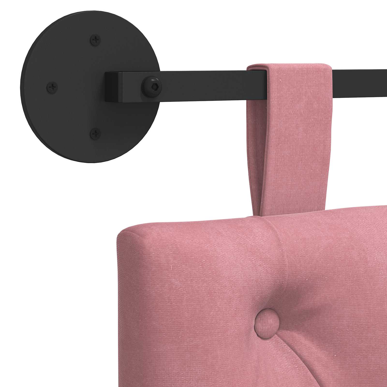 Tête de lit suspendue Rose Velours - XIOS