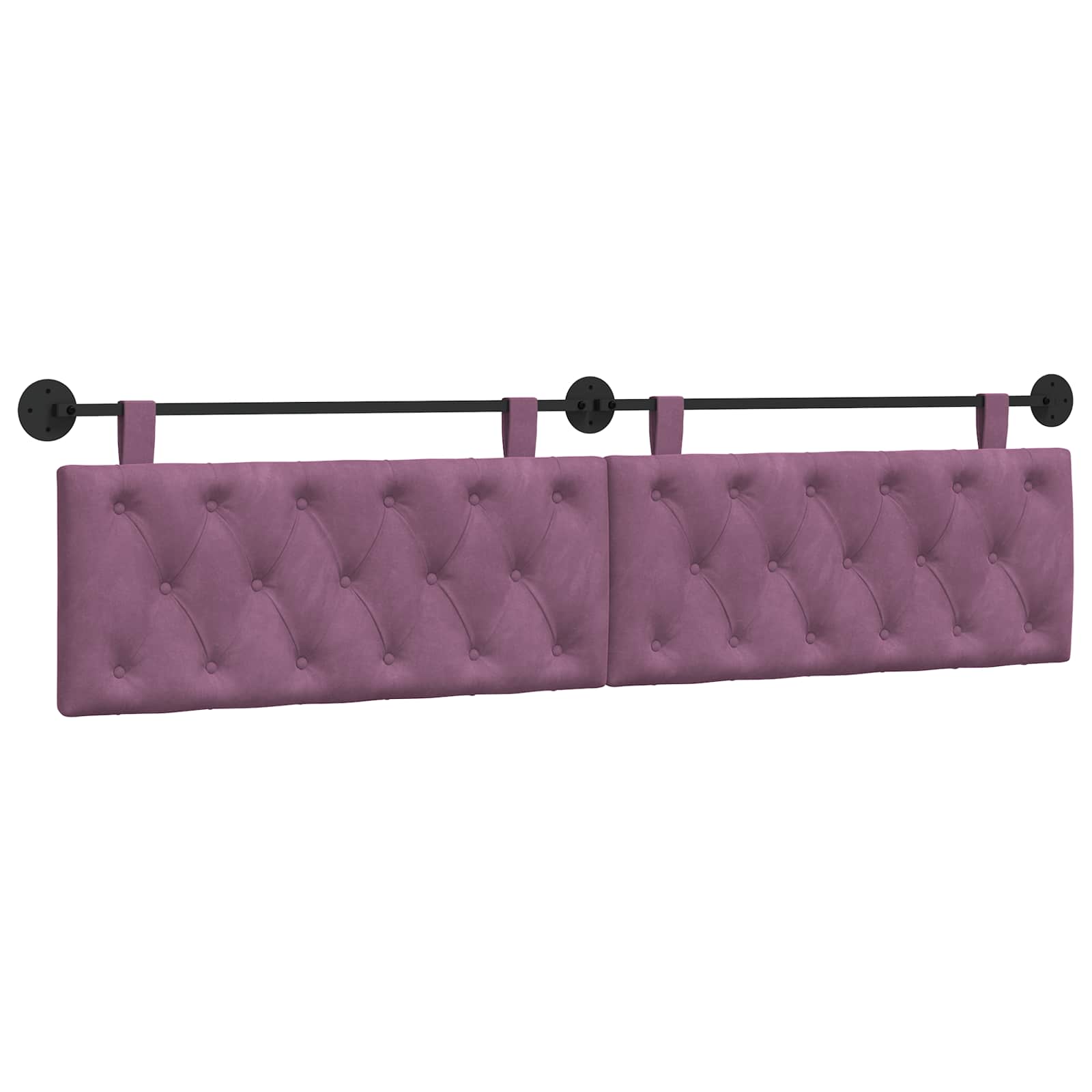 Tête de lit suspendue Pourpre 210 x 55 x 7 cm Velours - XIOS