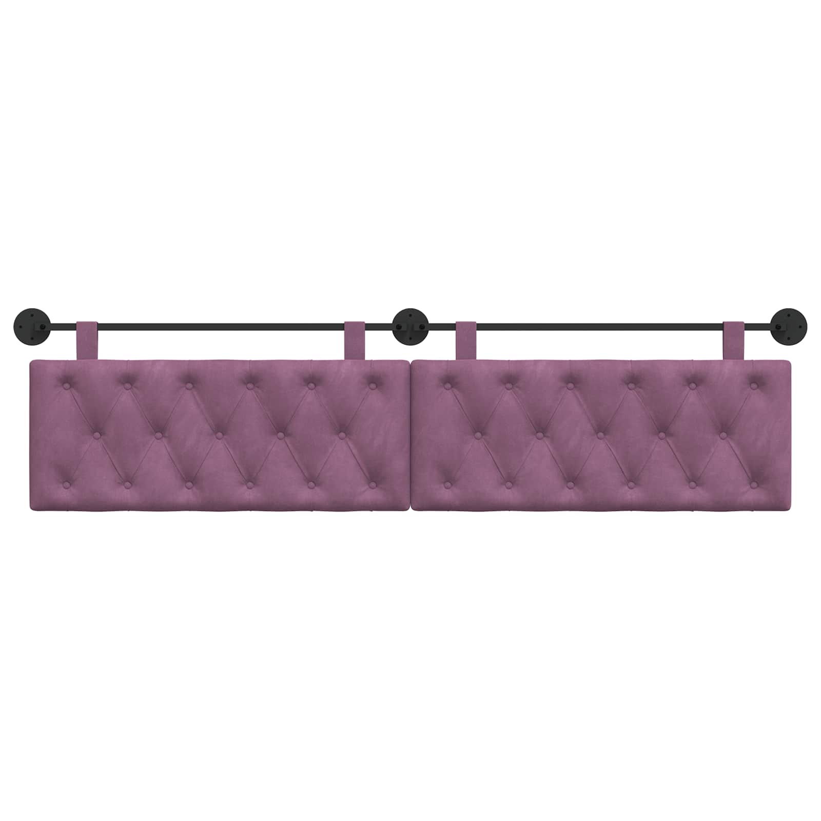Tête de lit suspendue Pourpre 210 x 55 x 7 cm Velours - XIOS