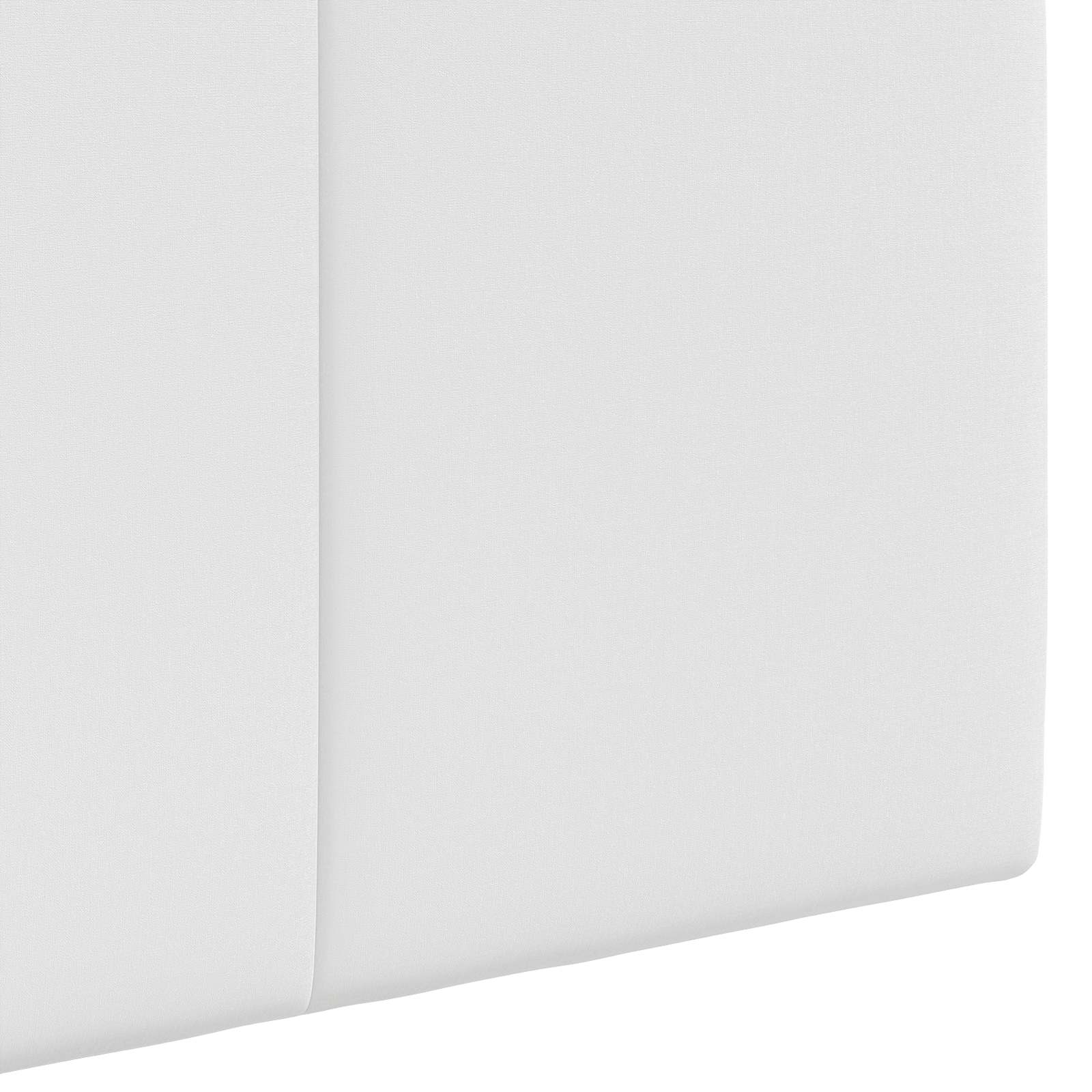 Tête de lit suspendue Montage mural Blanc 90 x 55 x 5 cm tissu - XIOS
