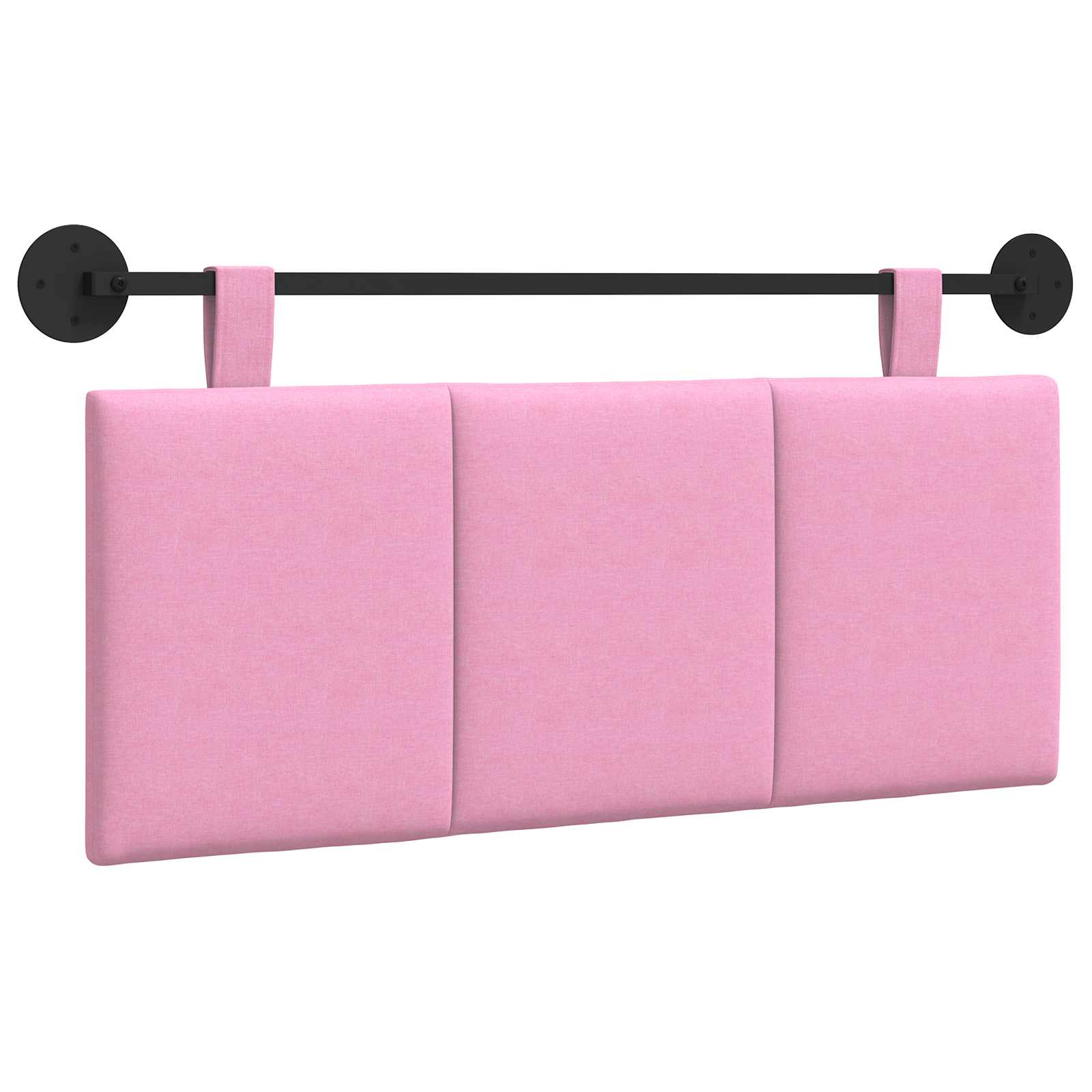 Tête de lit suspendue Montage mural Rose 110 x 55 x 5 cm tissu - XIOS