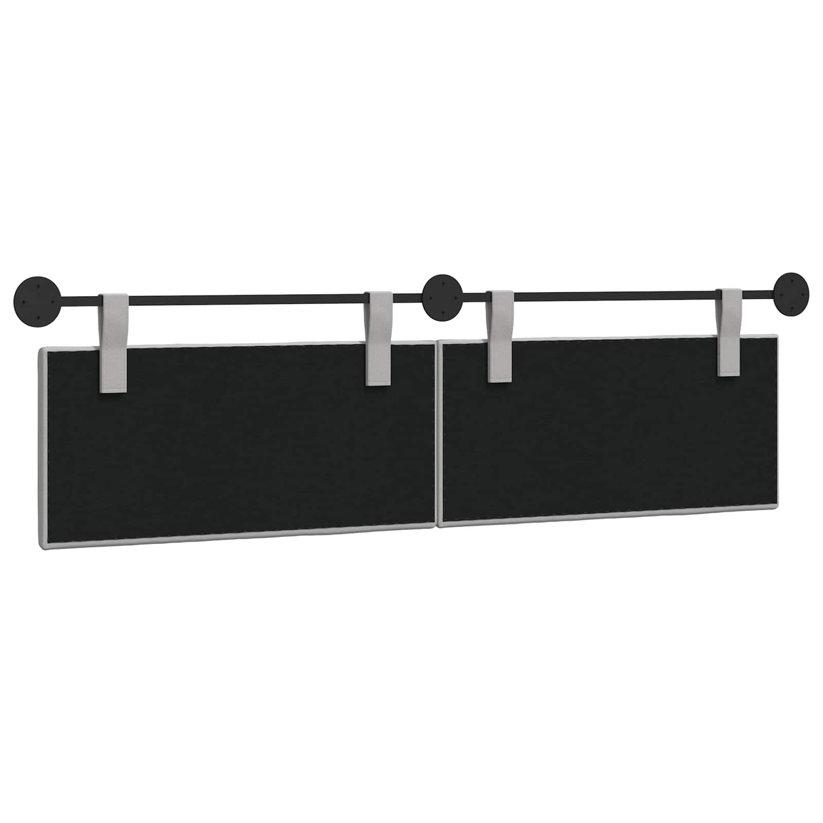 Tête de lit suspendue Gris nuage Tissu - XIOS