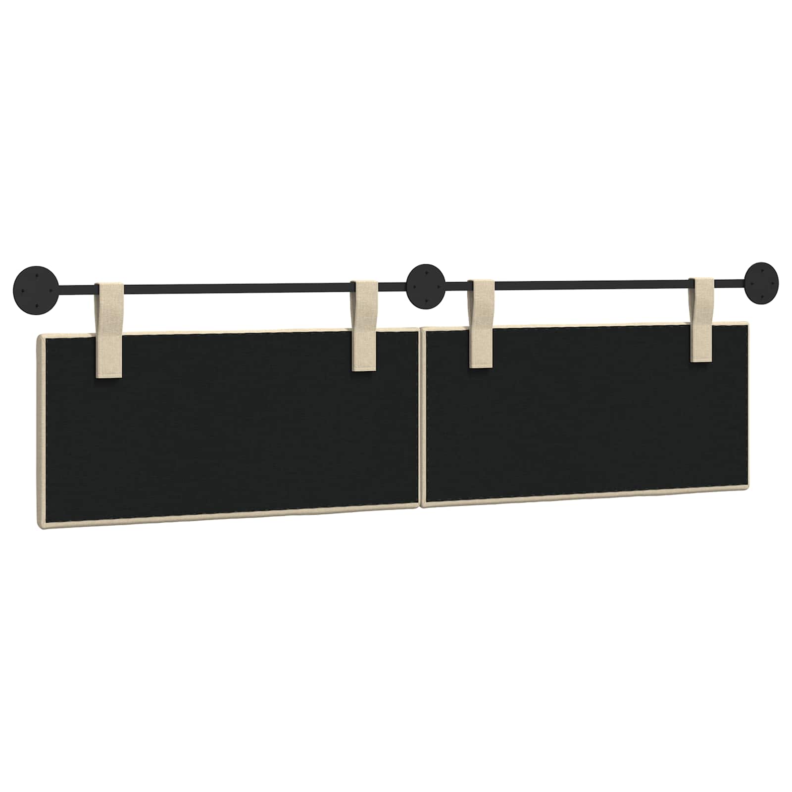 Tête de lit suspendue Crème Tissu - XIOS