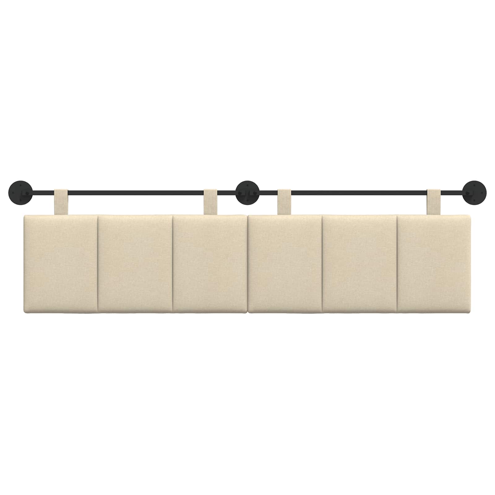 Tête de lit suspendue Crème Tissu - XIOS