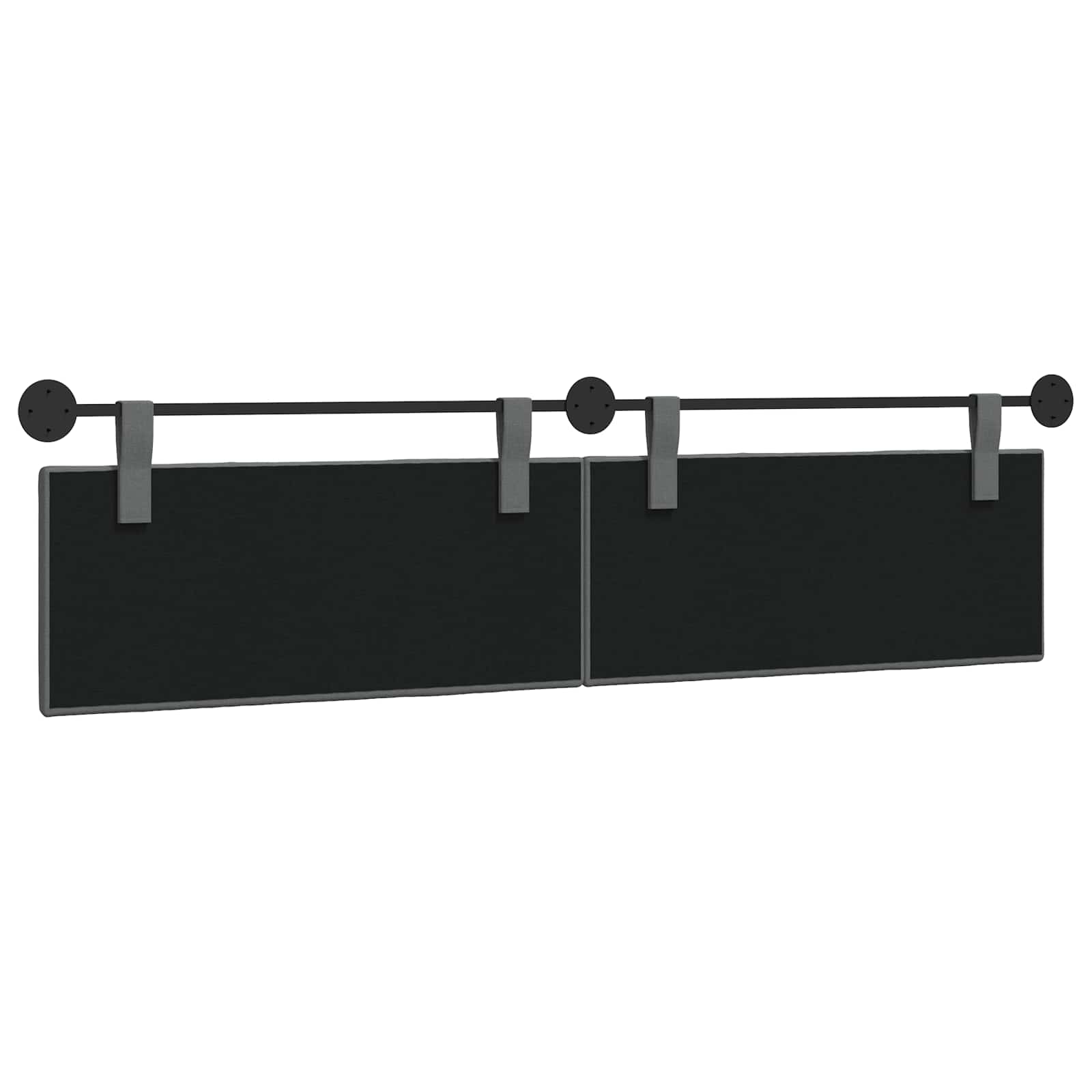 Tête de lit suspendue Gris foncé Tissu - XIOS