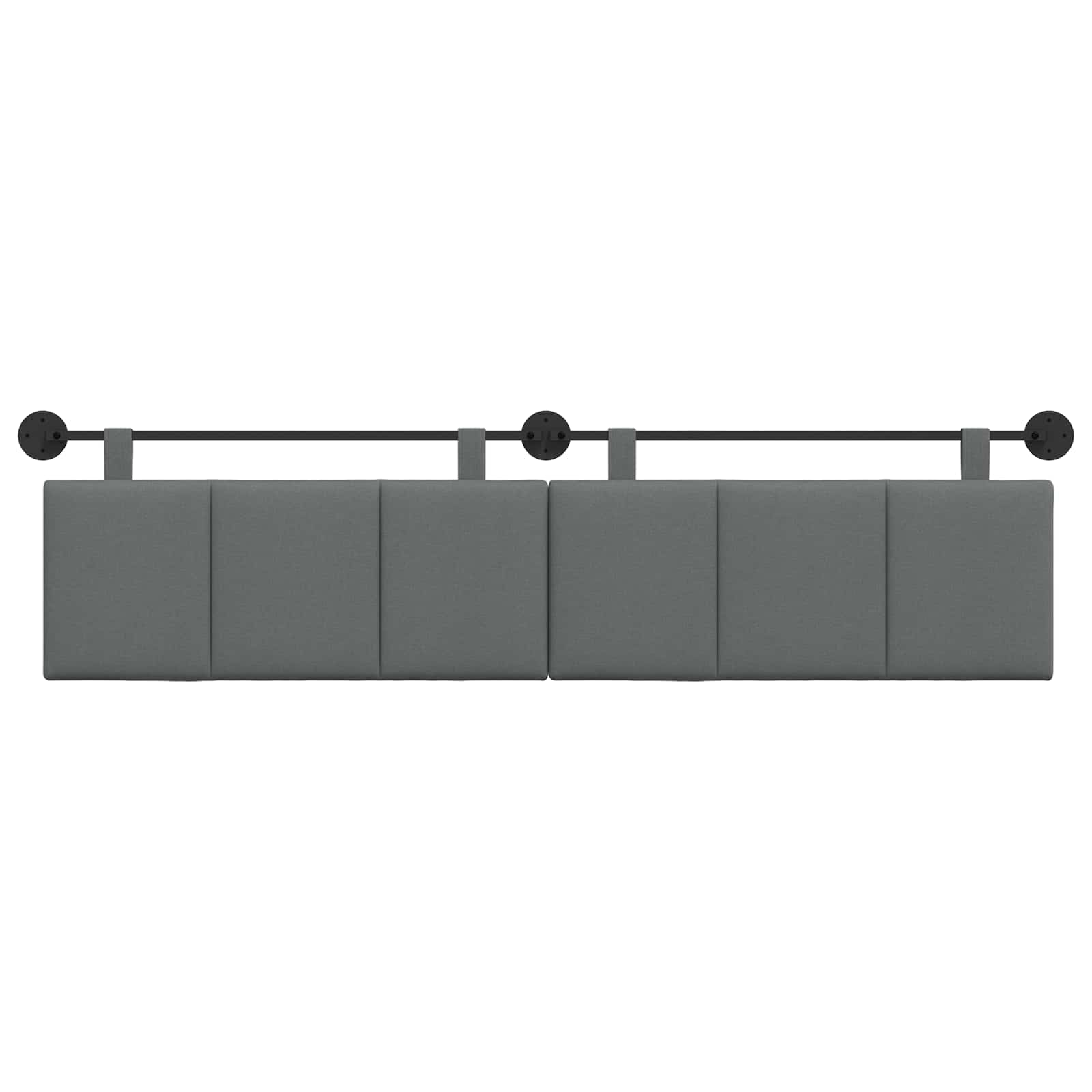 Tête de lit suspendue Gris foncé Tissu - XIOS