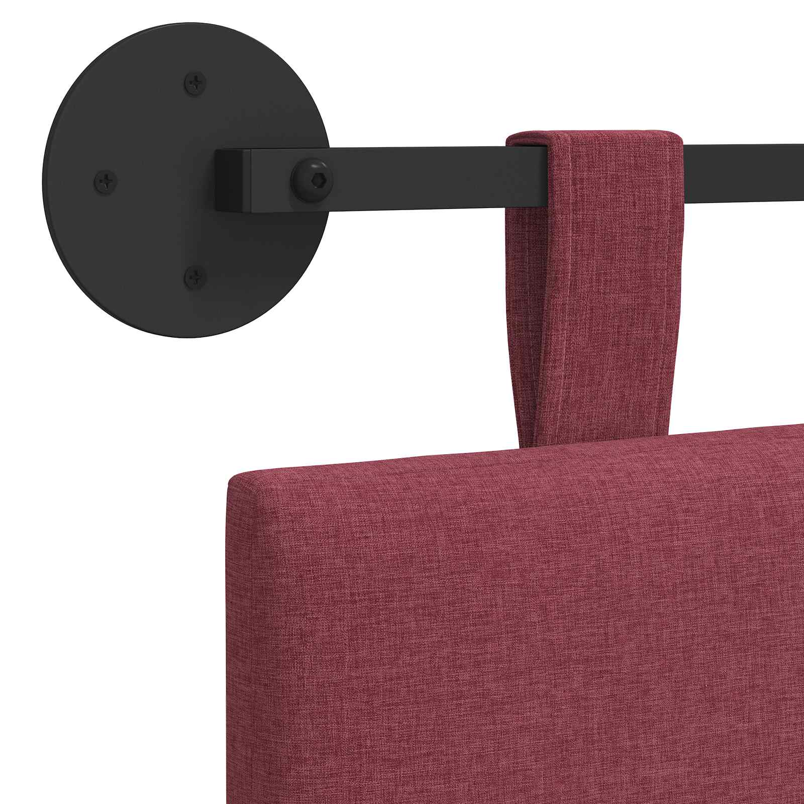 Tête de lit suspendue Bordeaux Tissu - XIOS
