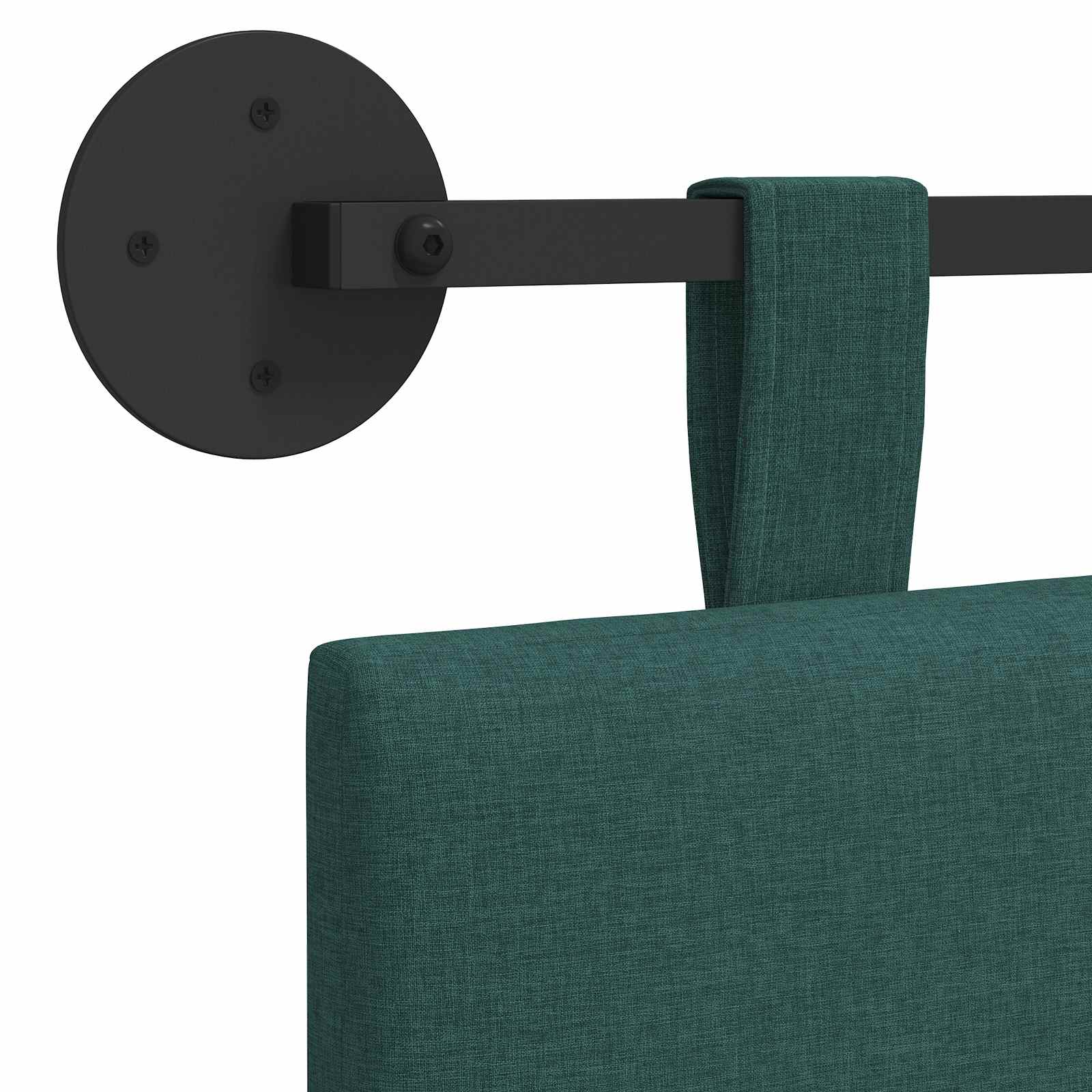 Tête de lit suspendue Vert foncé Tissu - XIOS