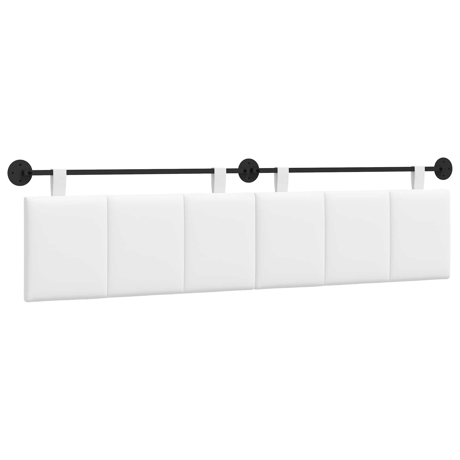 Tête de lit suspendue Blanc Tissu - XIOS