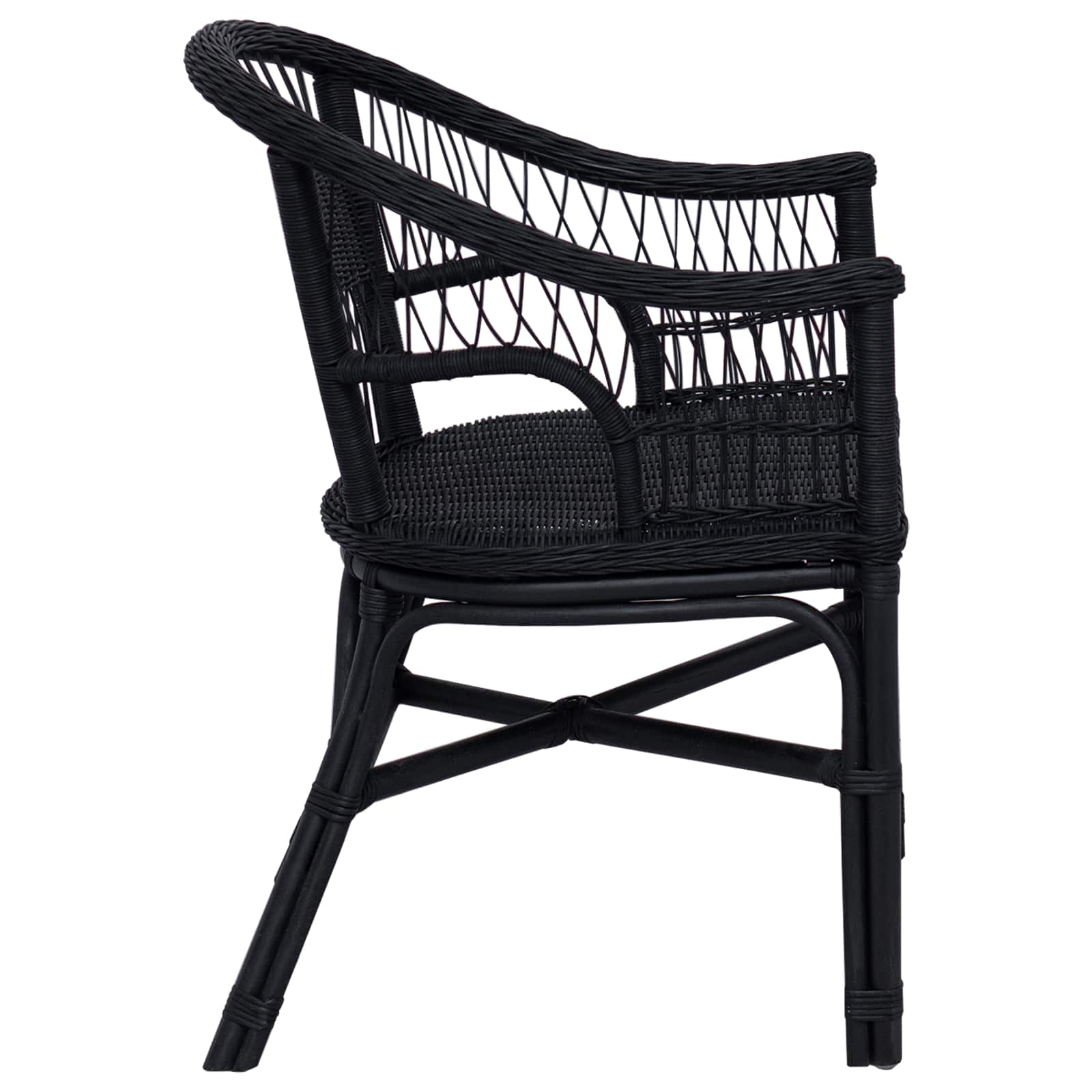 Chaise empilable Noir 60 x 60 x 81 cm Rotin - XIOS