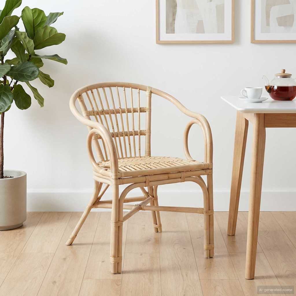 Chaise empilable Naturel 58 x 60 x 81 cm Rotin - XIOS