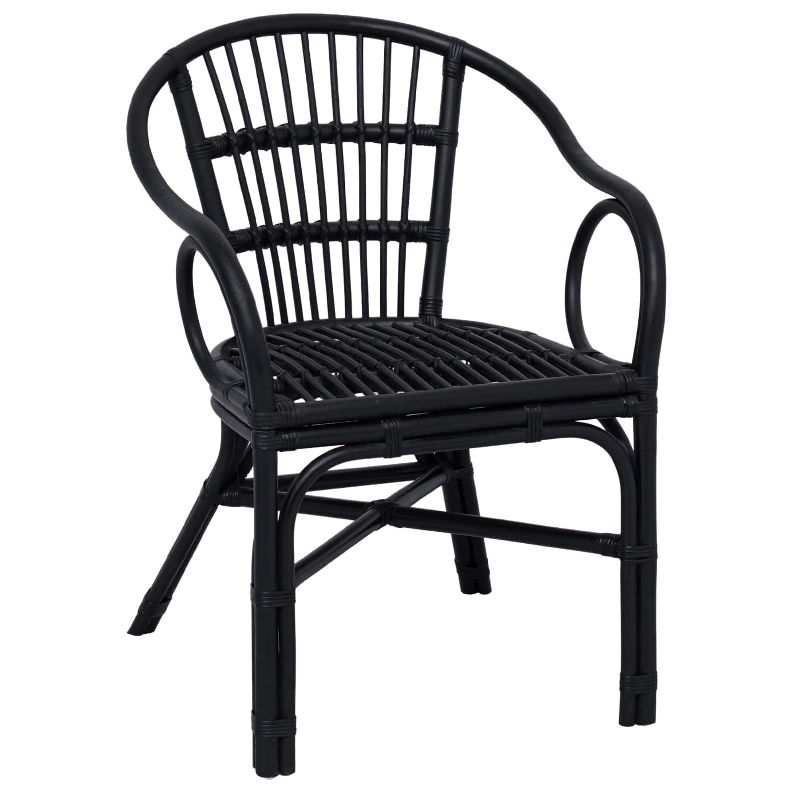 Chaise empilable Noir 58 x 60 x 81 cm Rotin - XIOS