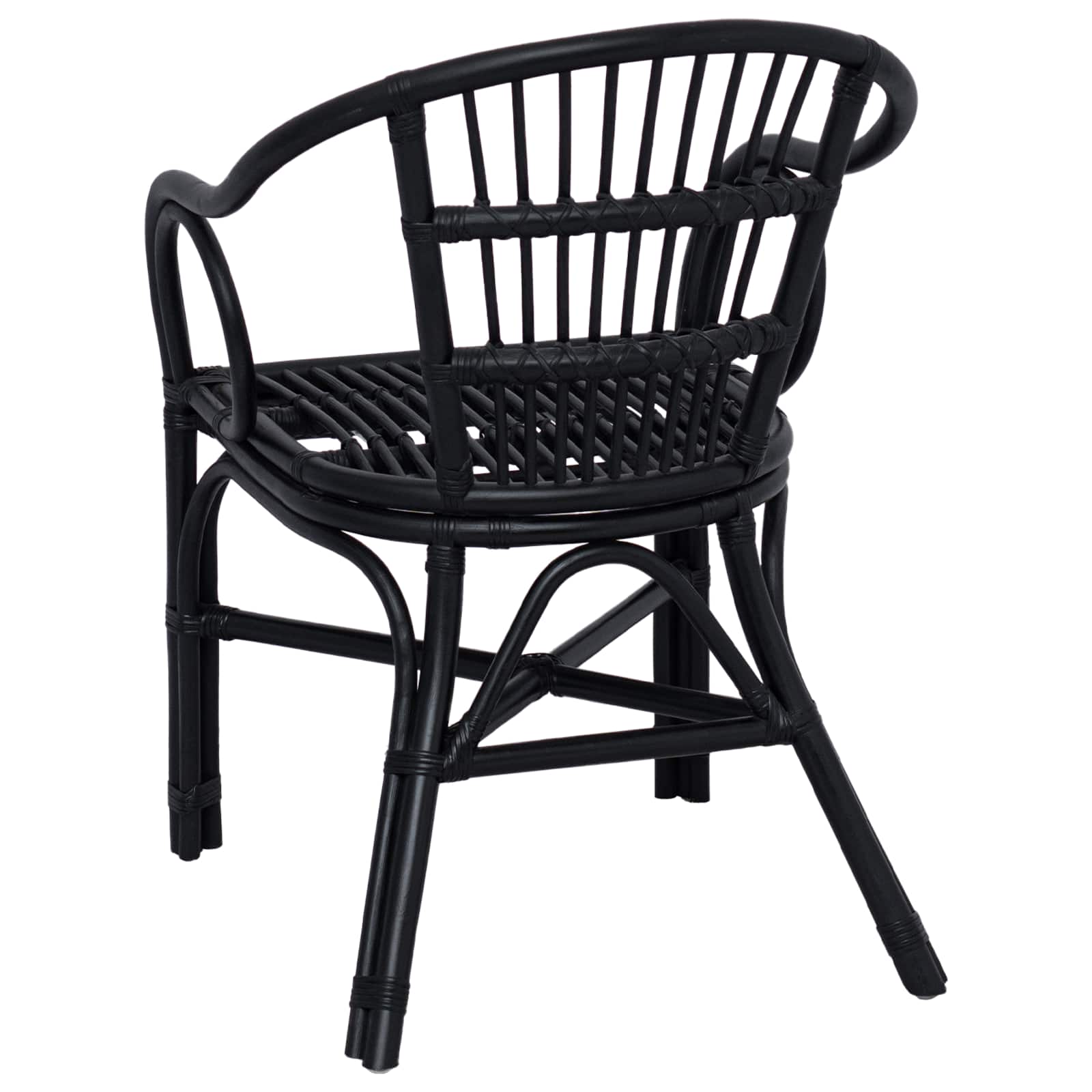 Chaise empilable Noir 58 x 60 x 81 cm Rotin - XIOS