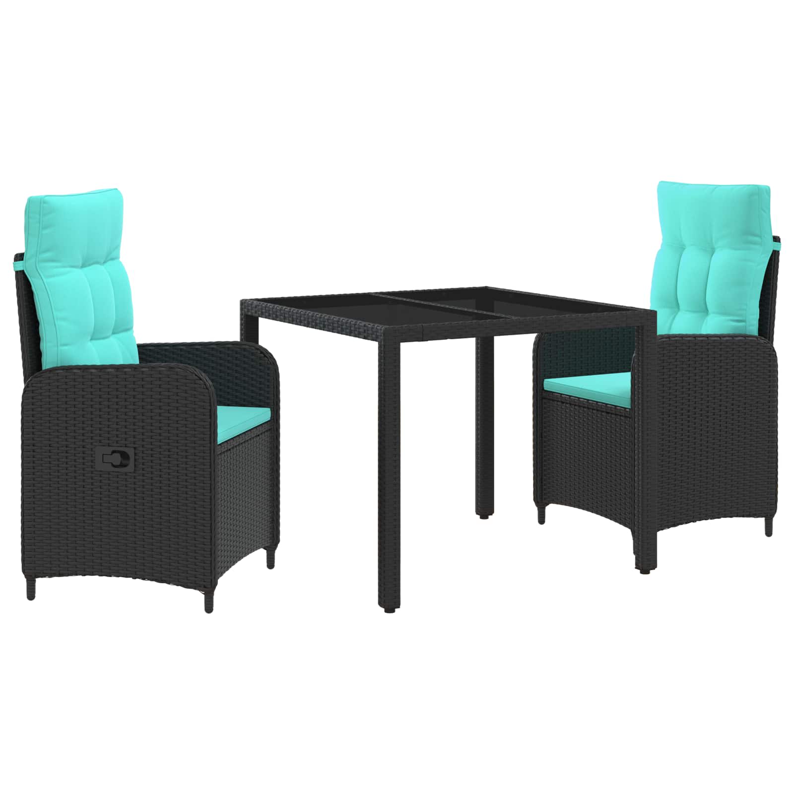 Ensemble de repas extérieur 3 pcs polyrotin