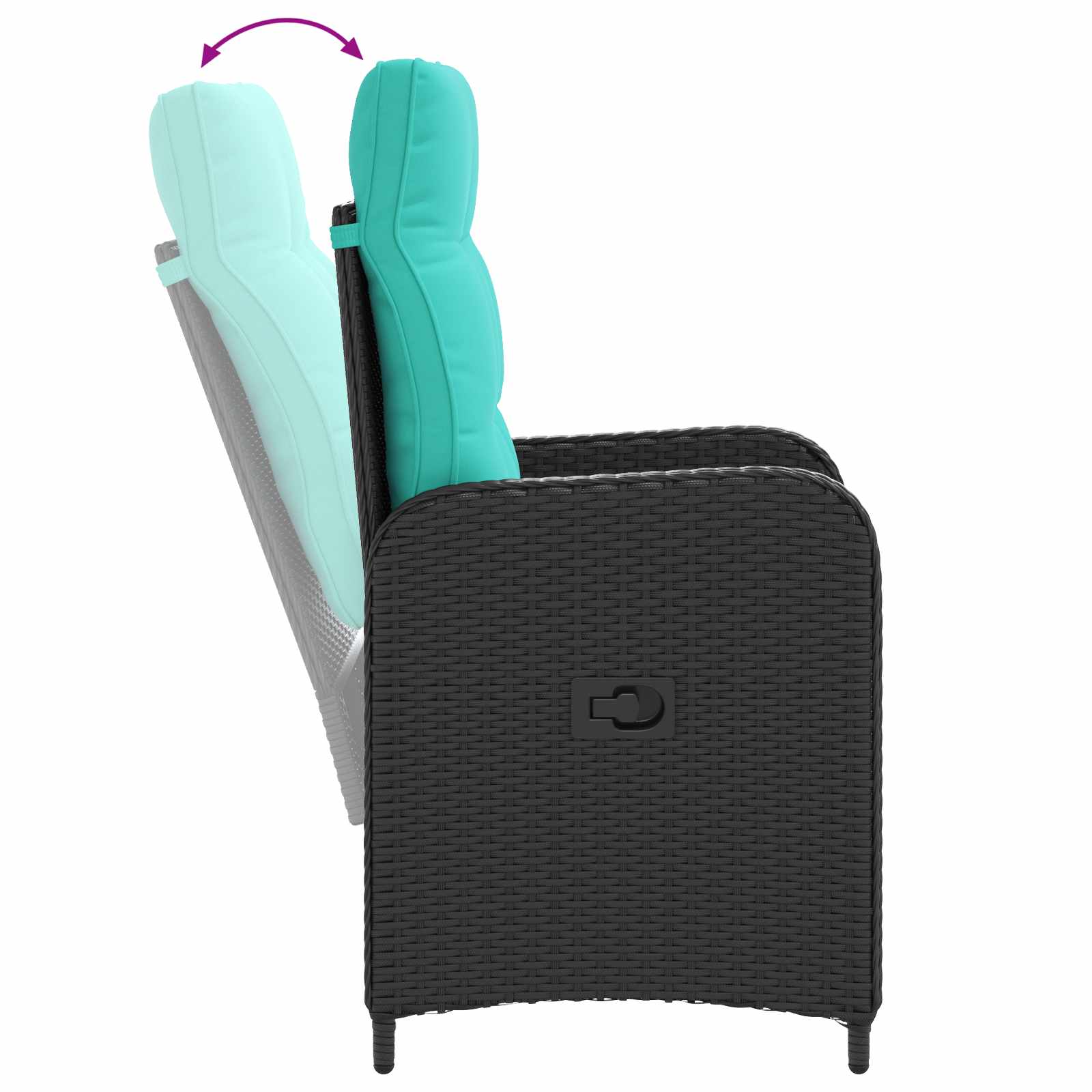 Ensemble de repas extérieur 3 pcs polyrotin