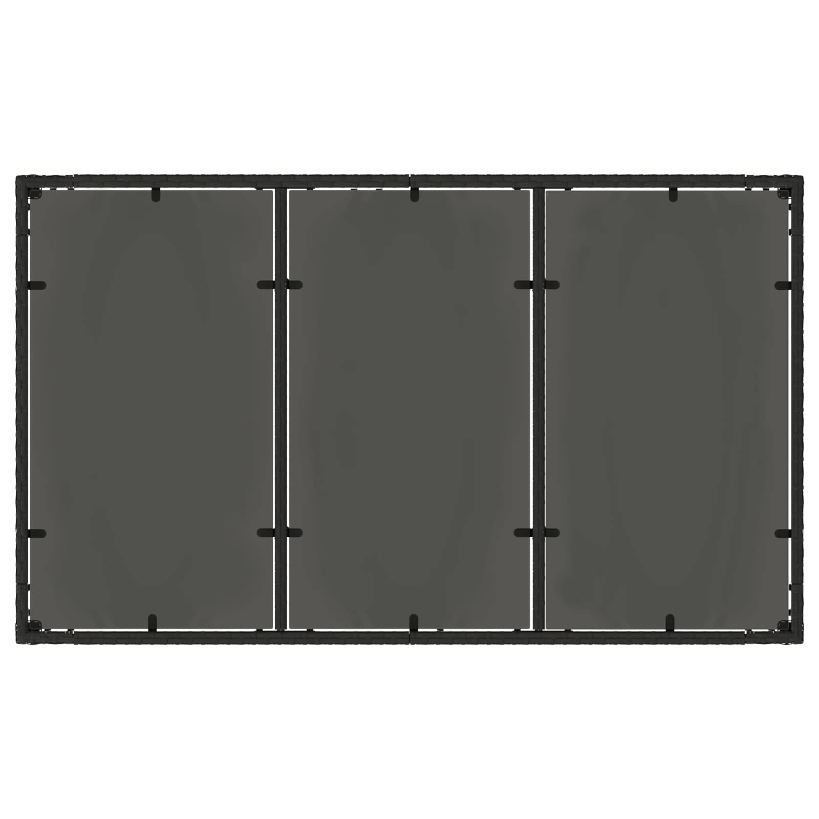 Ensemble de repas extérieur 5 pcs Noir et blanc crème - XIOS
