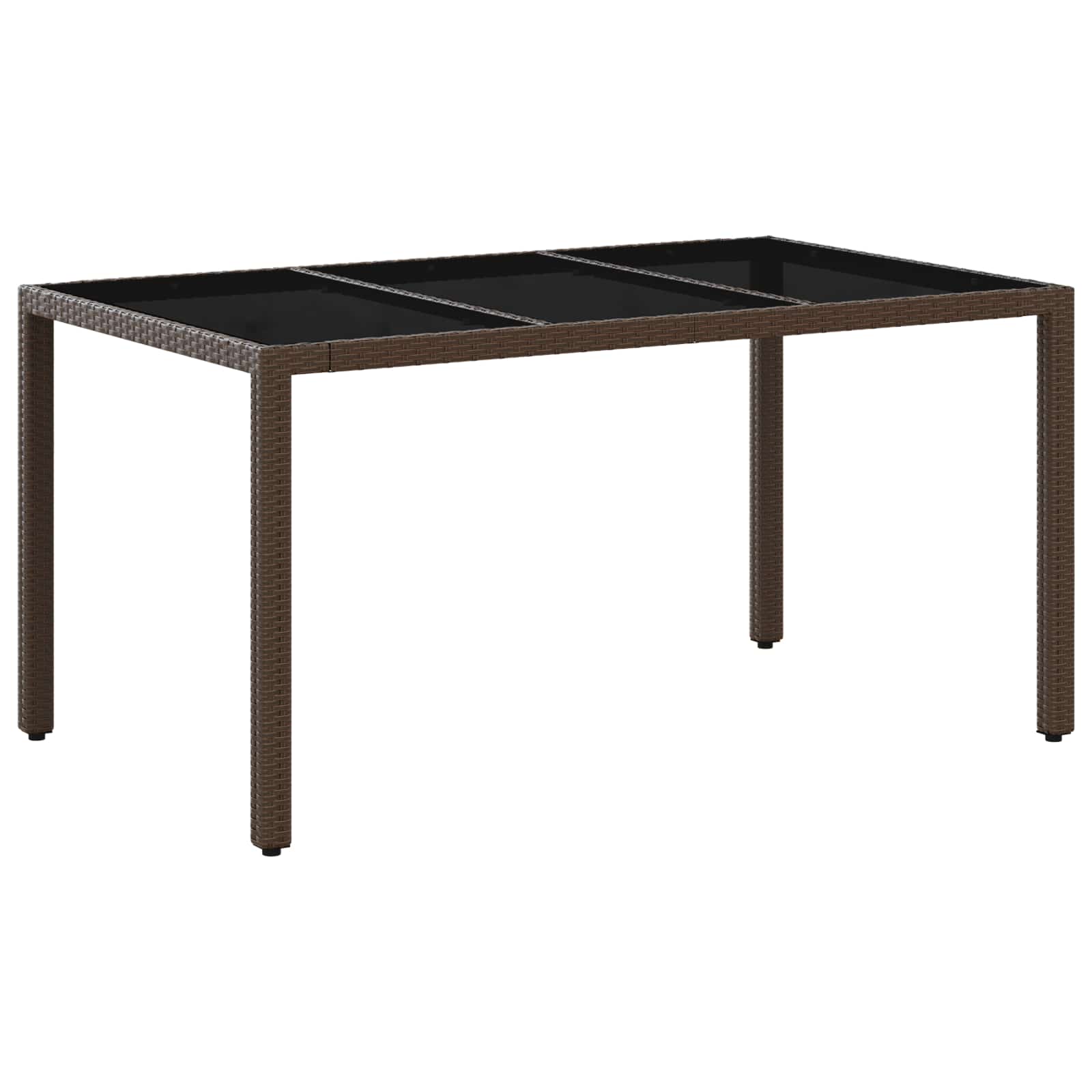 Ensemble de repas extérieur 5 pcs Marron et crème blanche - XIOS