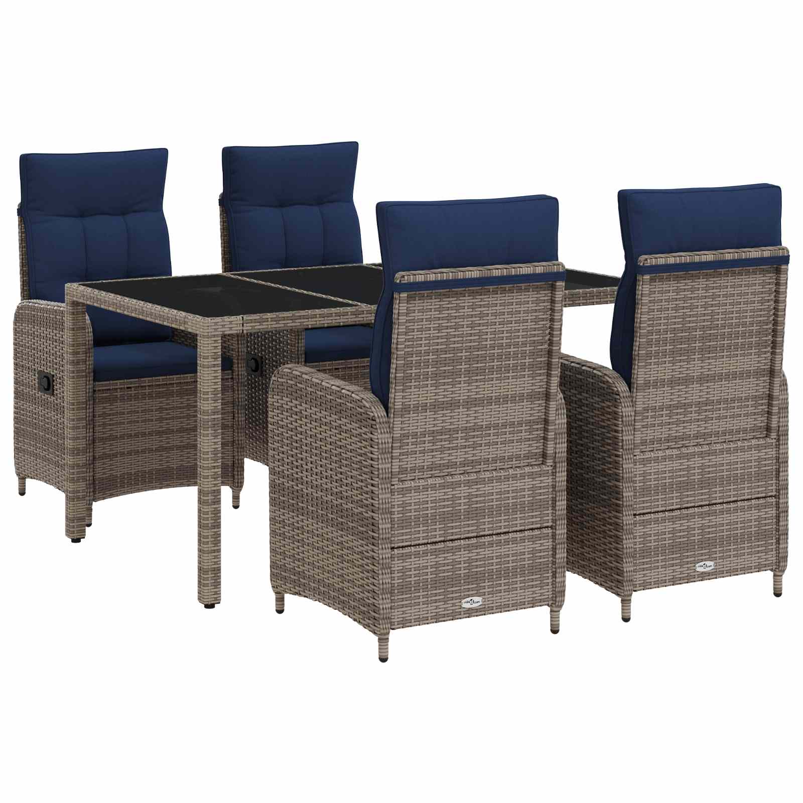 Ensemble de repas extérieur 5 pcs polyrotin