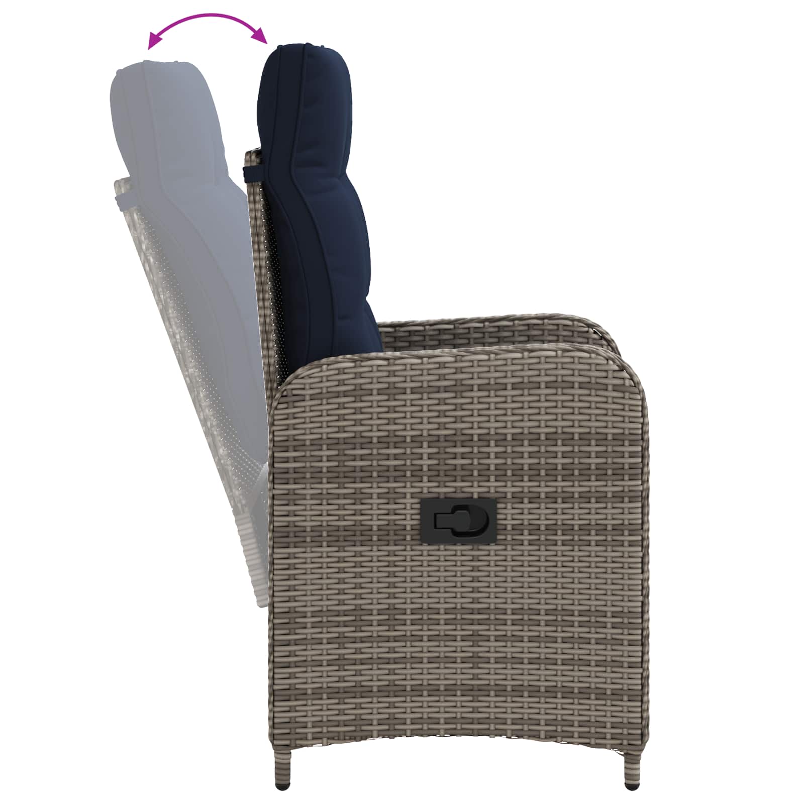 Ensemble de repas extérieur 5 pcs polyrotin