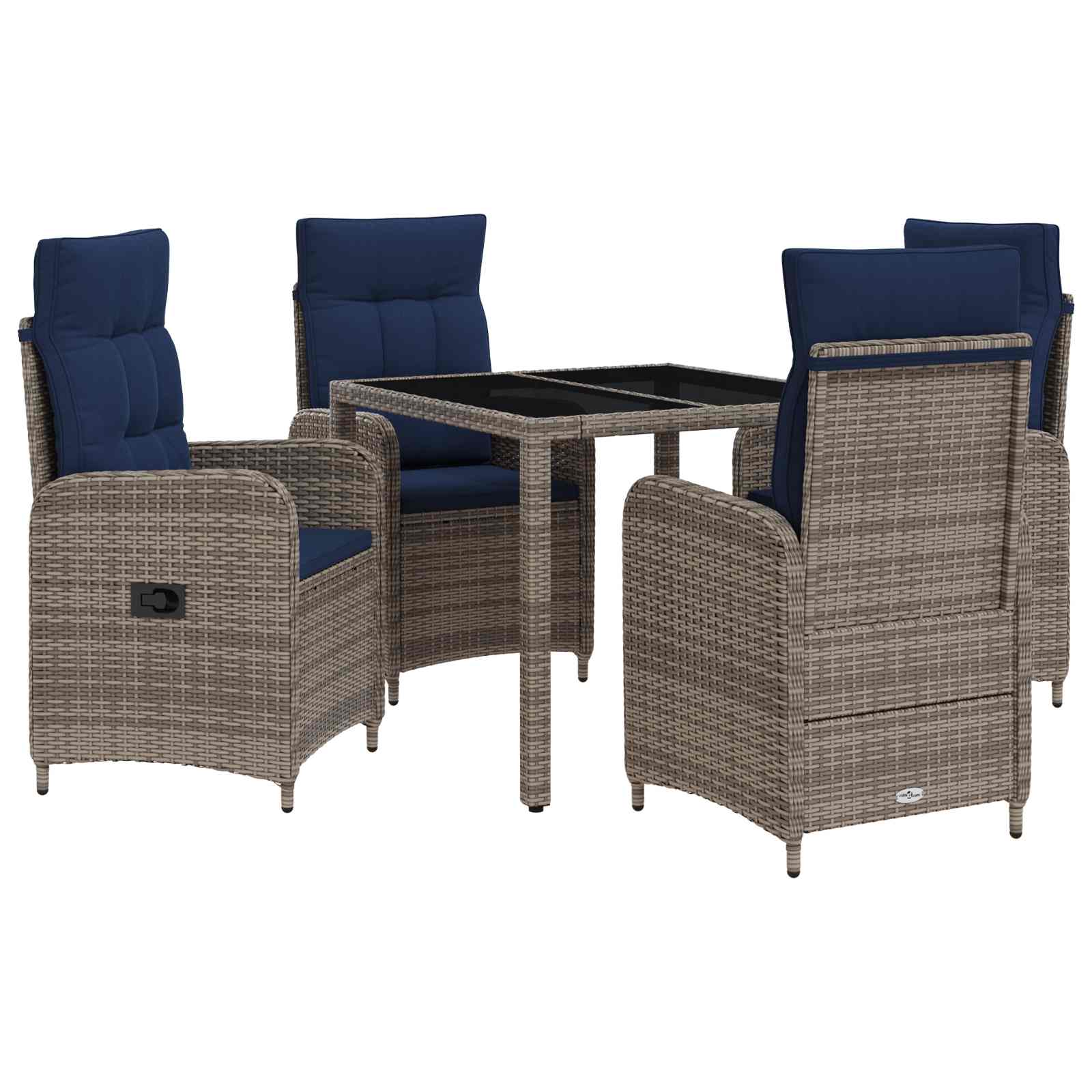 Ensemble de repas extérieur 5 pcs polyrotin