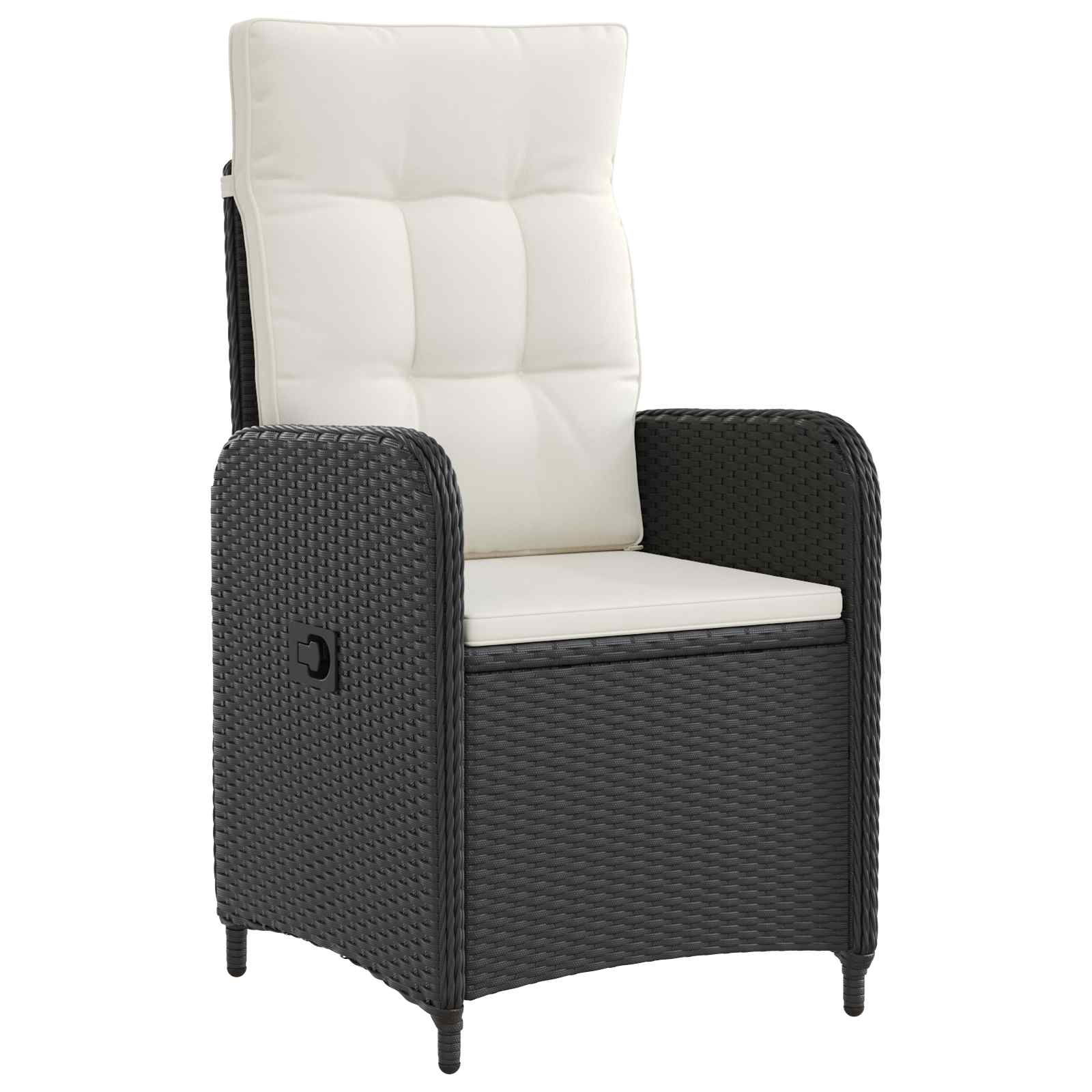 Ensemble de repas extérieur 5 pcs Noir et blanc crème - XIOS