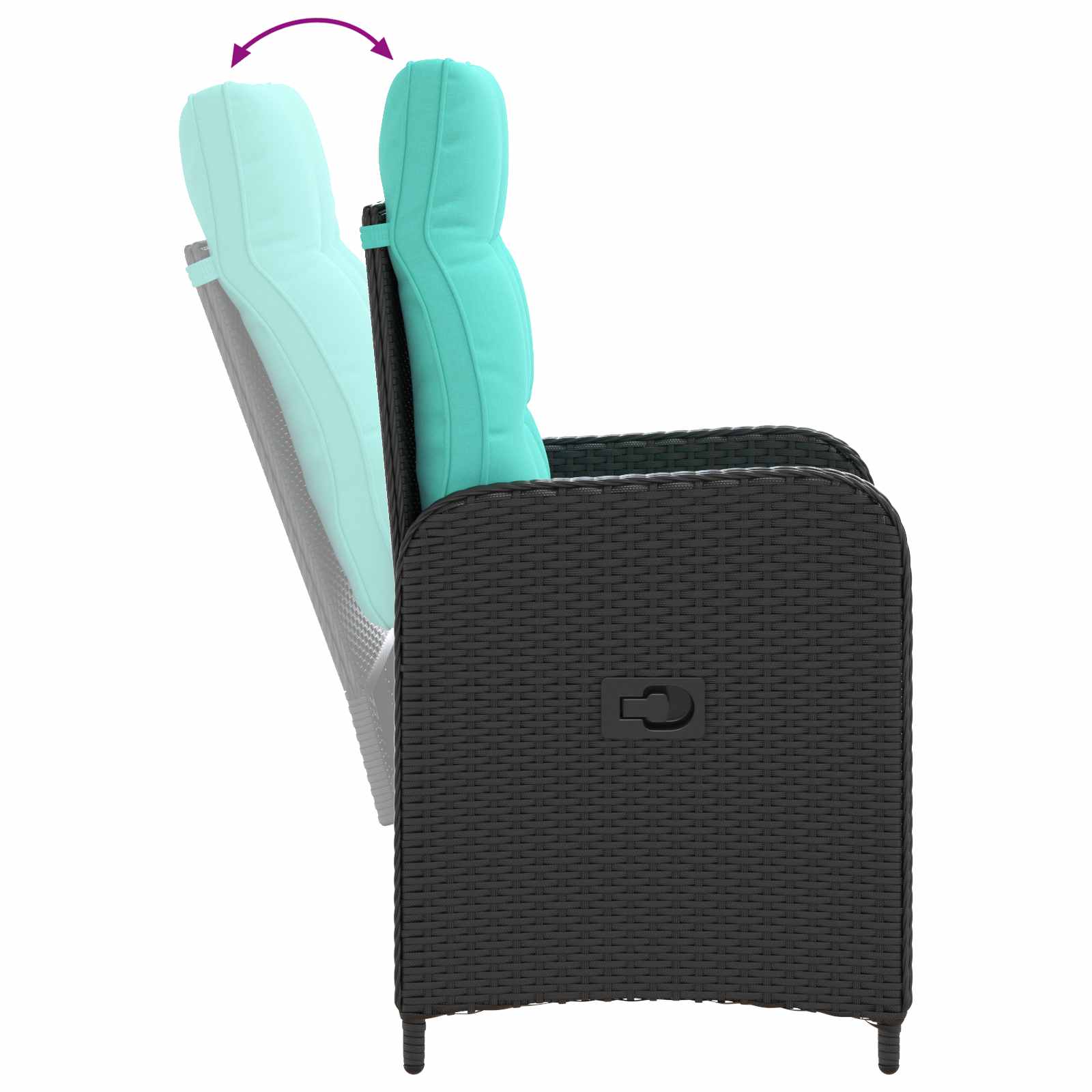 Ensemble de Tables Basses avec coussin avec oreiller 5 pcs
