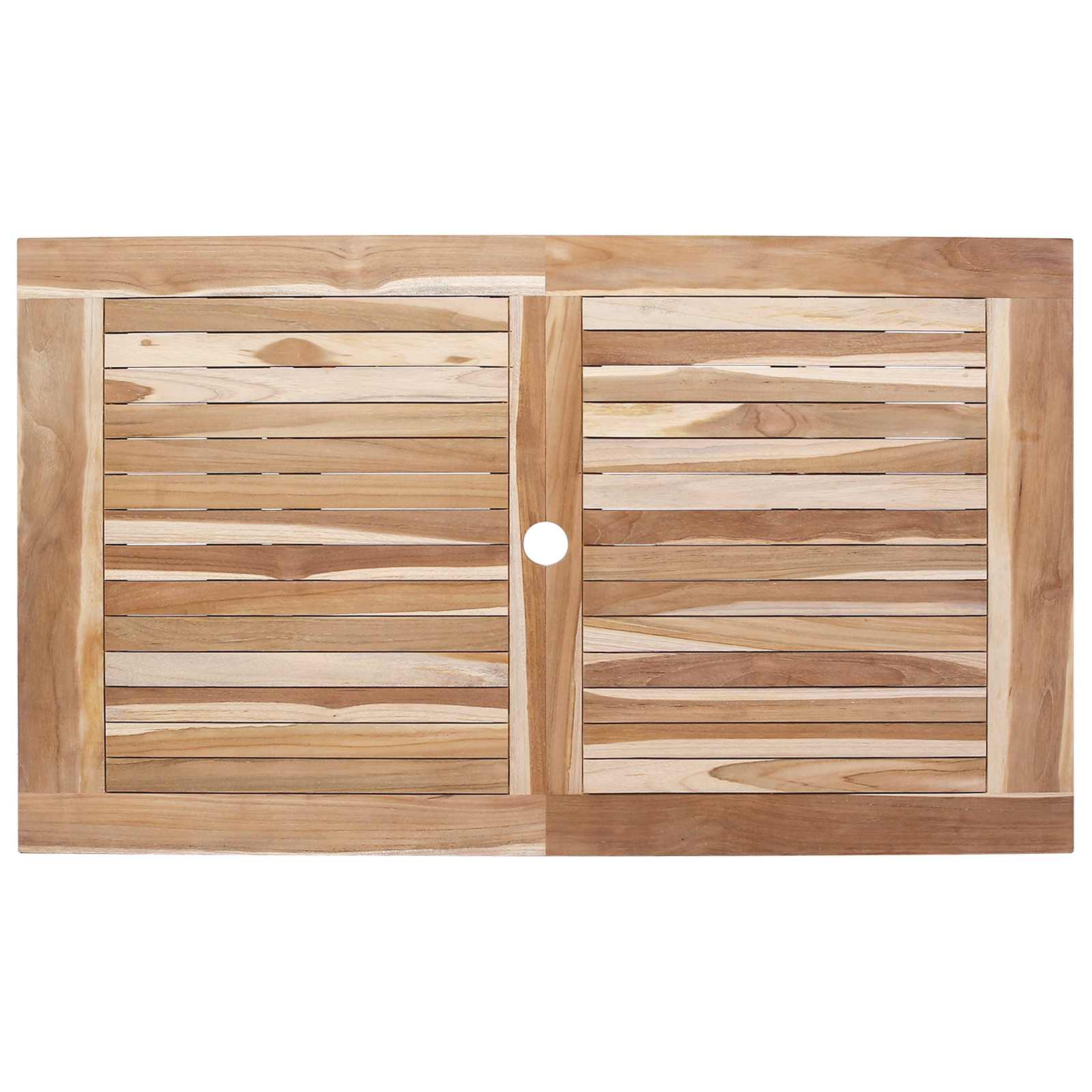 Ensemble de meubles de jardin 7 pc Naturel Bois de teck massif - XIOS