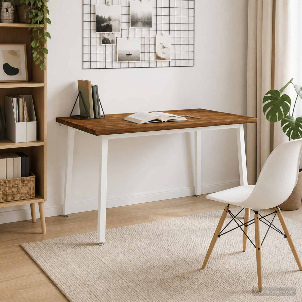 Table à manger carrée 140 x 90 x 75 cm Bois d'Acacia Massif